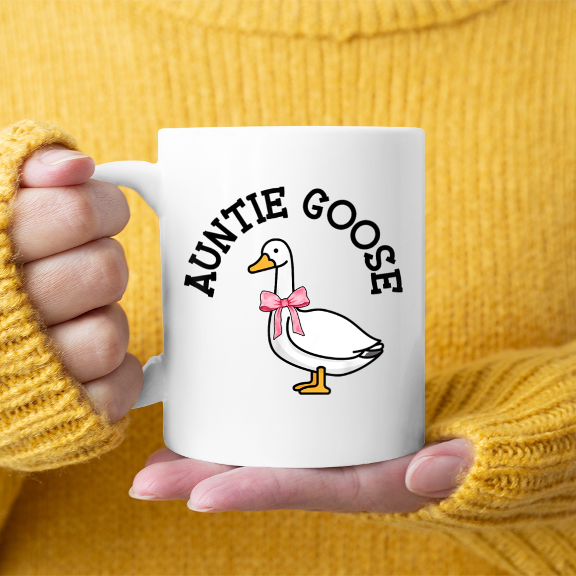 Auntie Goose Mother Day Funny Farm Aunt Cute Geese Mug