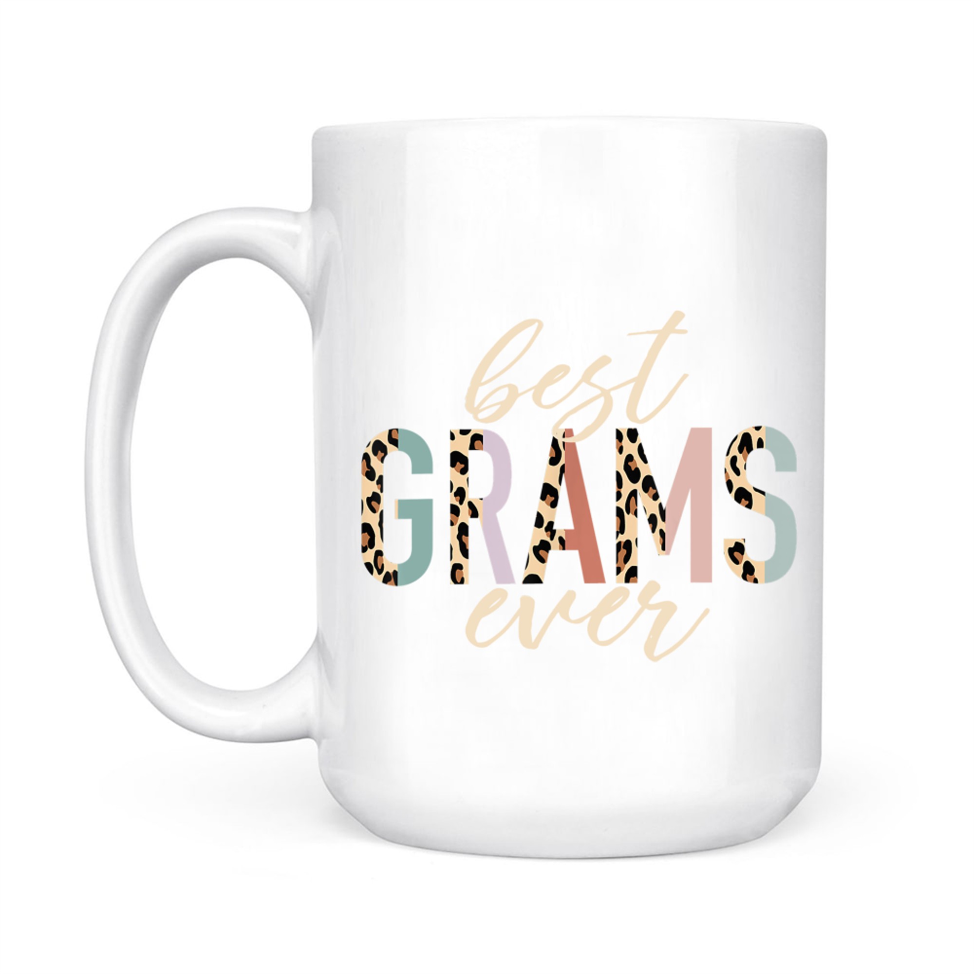 Best Grams Ever Gifts Leopard Print Mothers Day Mug