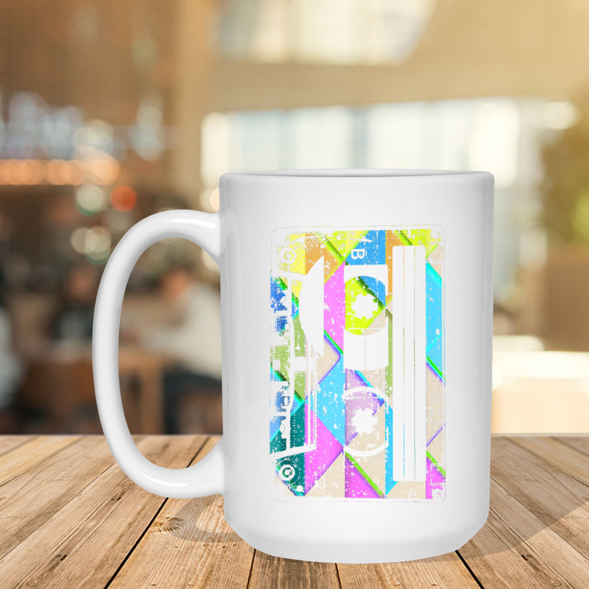 Cassette Tape Costume 80s 90s Retro Party Mug