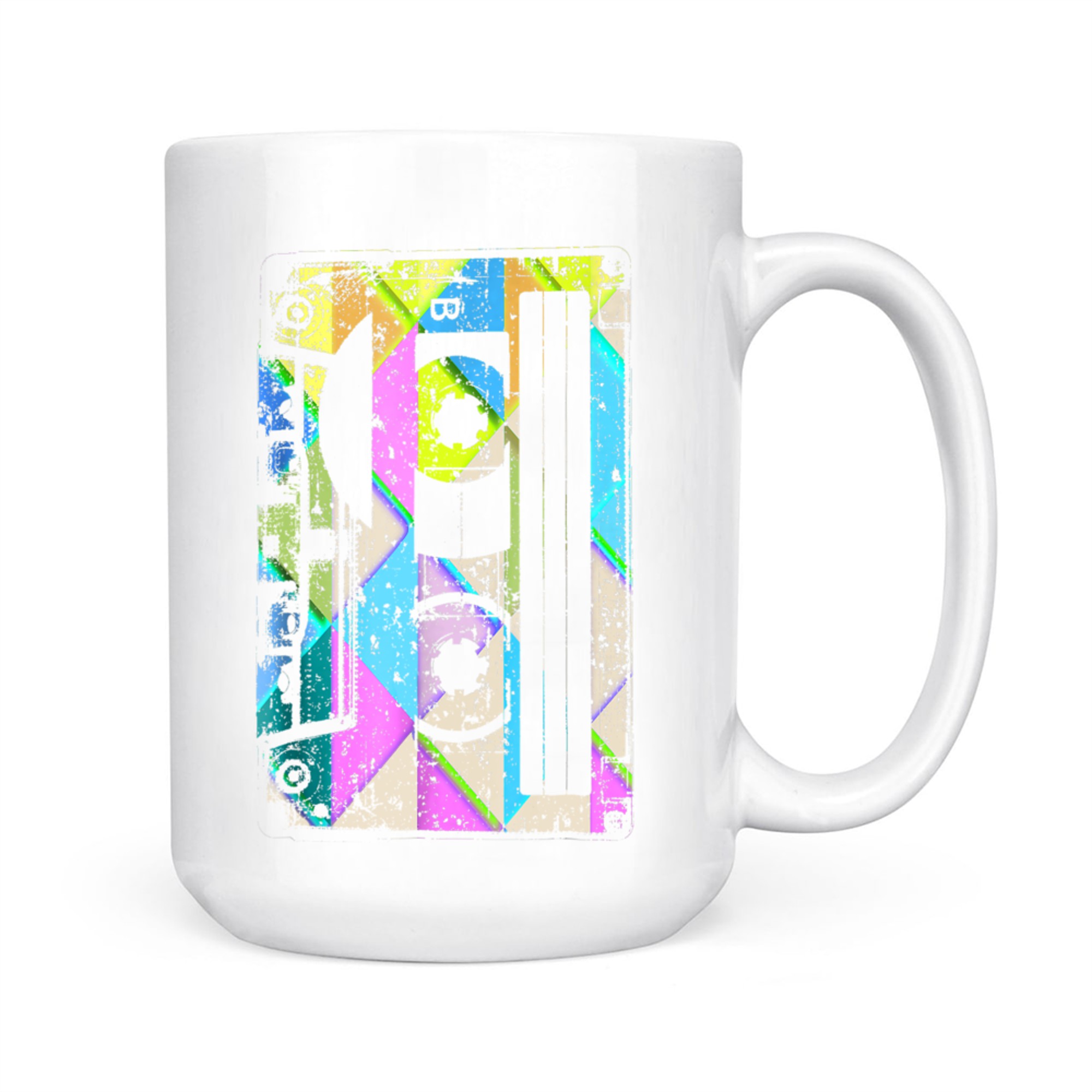 Cassette Tape Costume 80s 90s Retro Party Mug