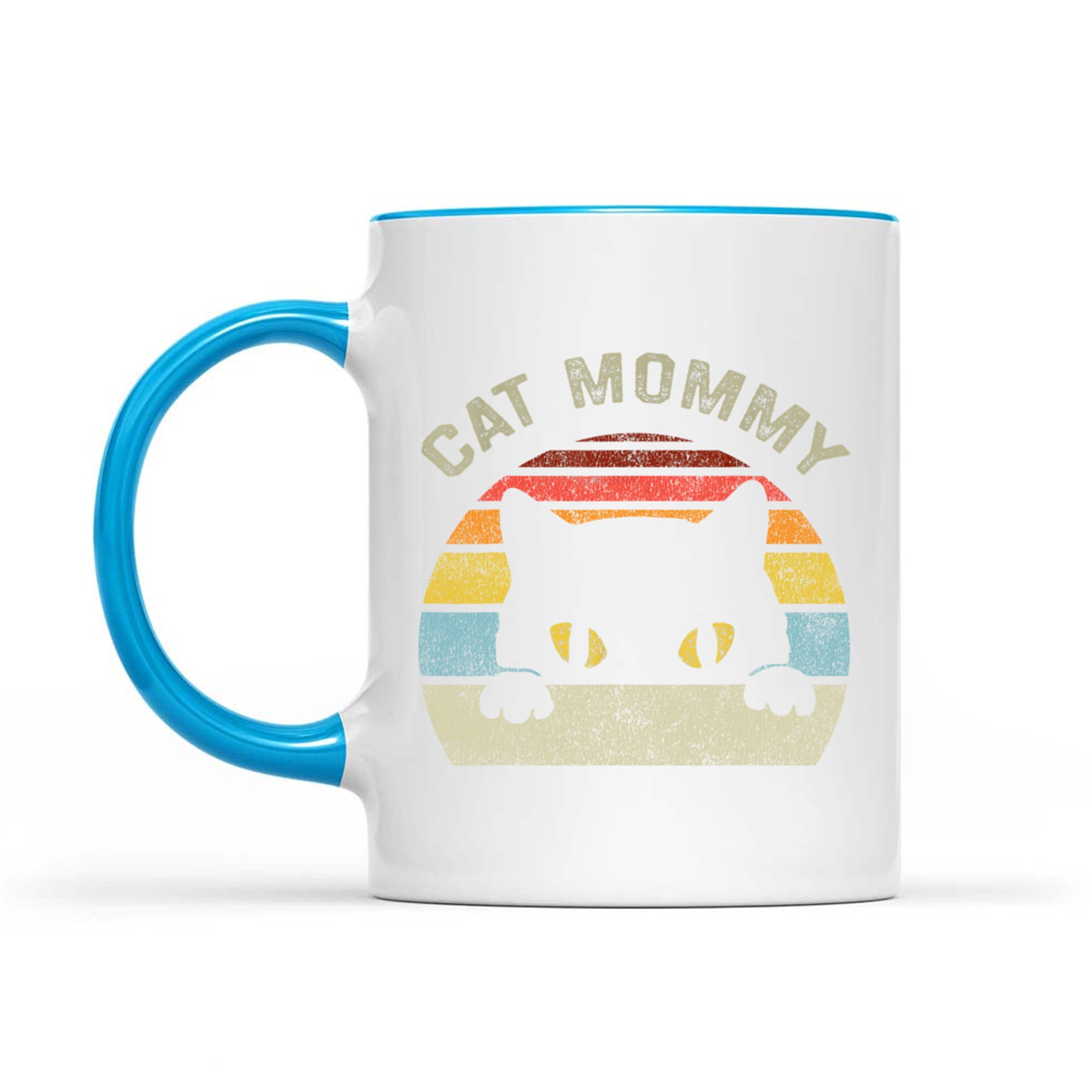 Cat Mommy Women Vintage Retro Black Cats Mom Mothers Day Mug