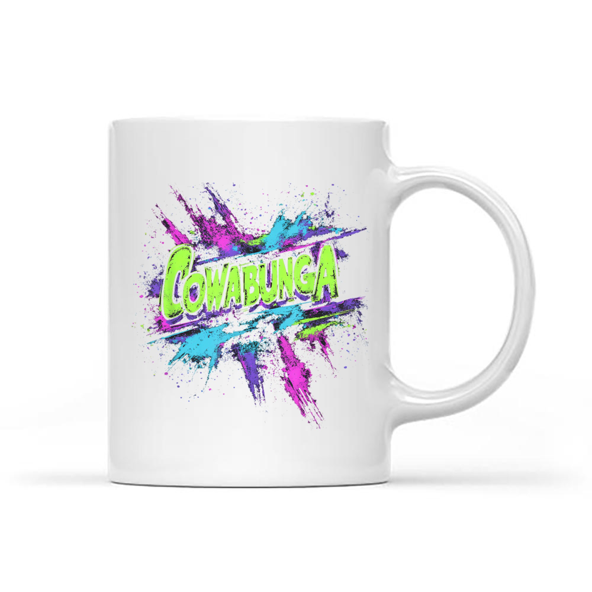 Cowabunga Retro 80s 90s Nostalgia Slang Grunge Art Mug