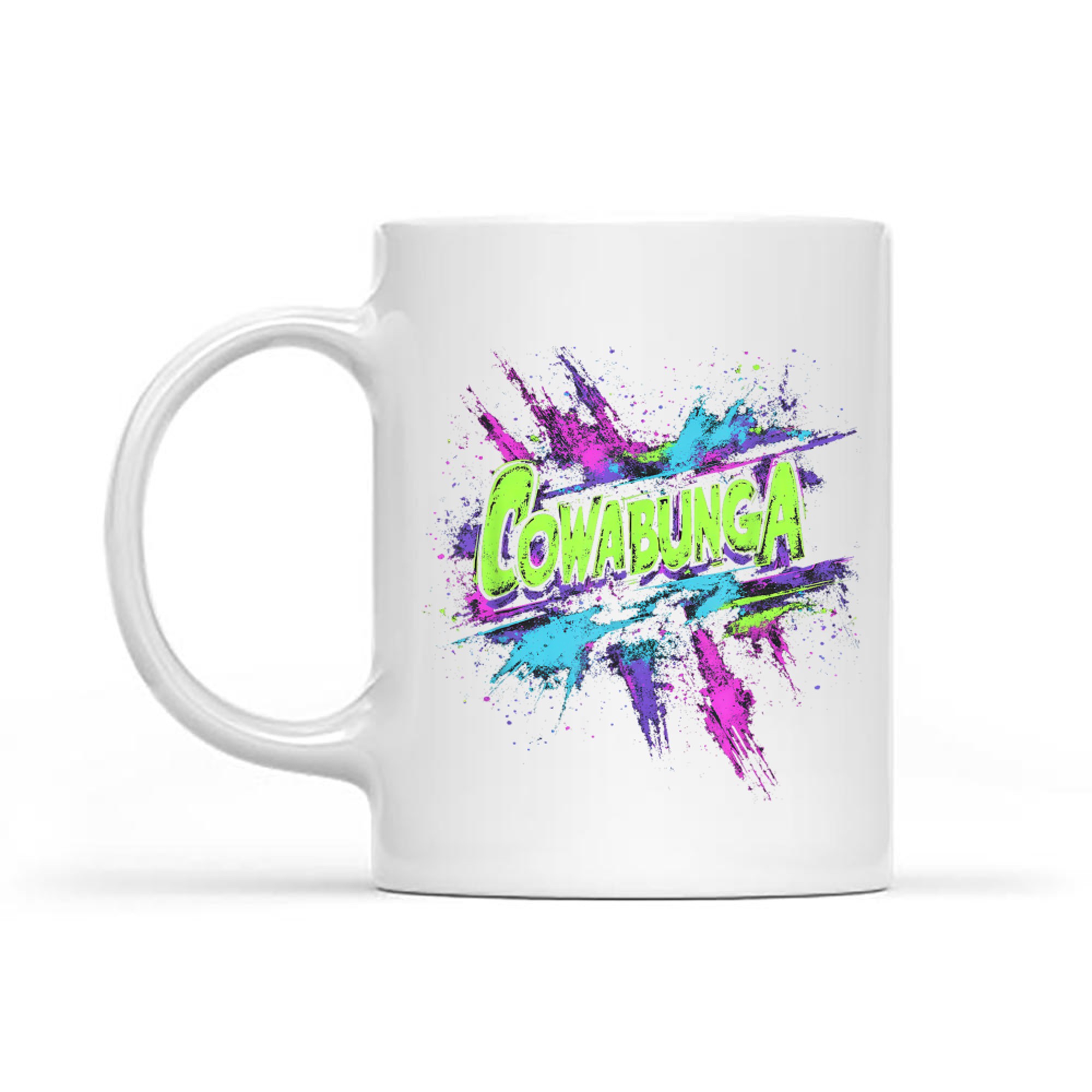 Cowabunga Retro 80s 90s Nostalgia Slang Grunge Art Mug