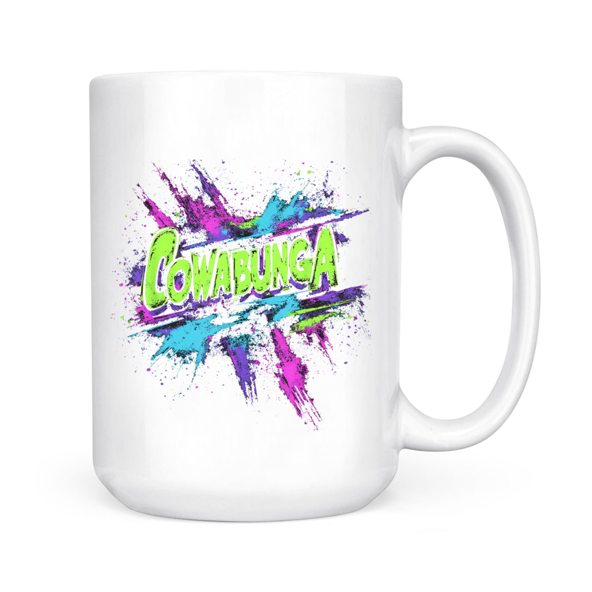Cowabunga Retro 80s 90s Nostalgia Slang Grunge Art Mug