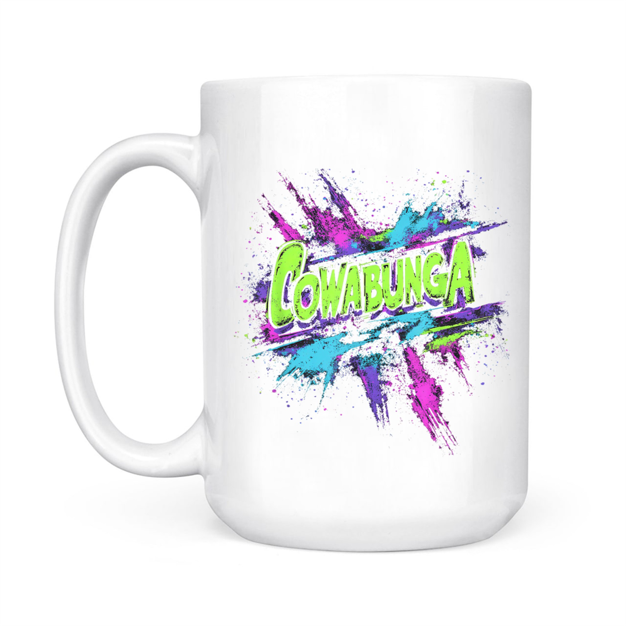 Cowabunga Retro 80s 90s Nostalgia Slang Grunge Art Mug