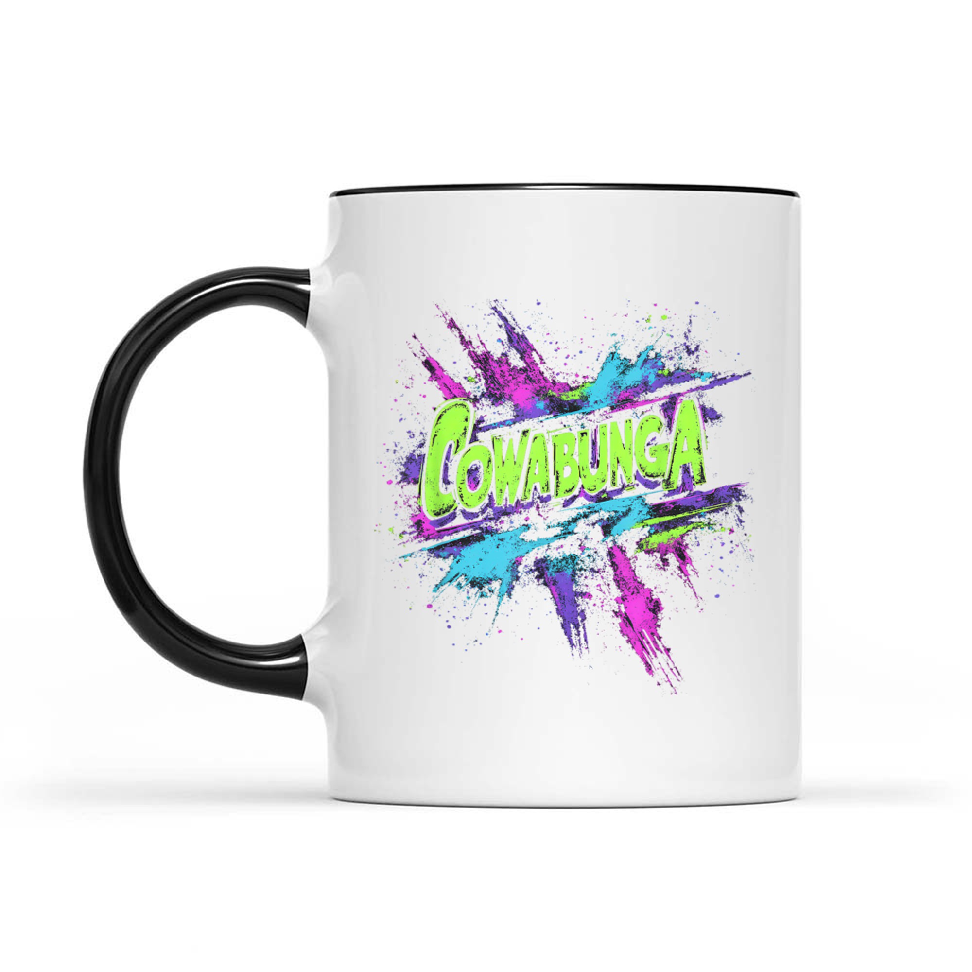 Cowabunga Retro 80s 90s Nostalgia Slang Grunge Art Mug