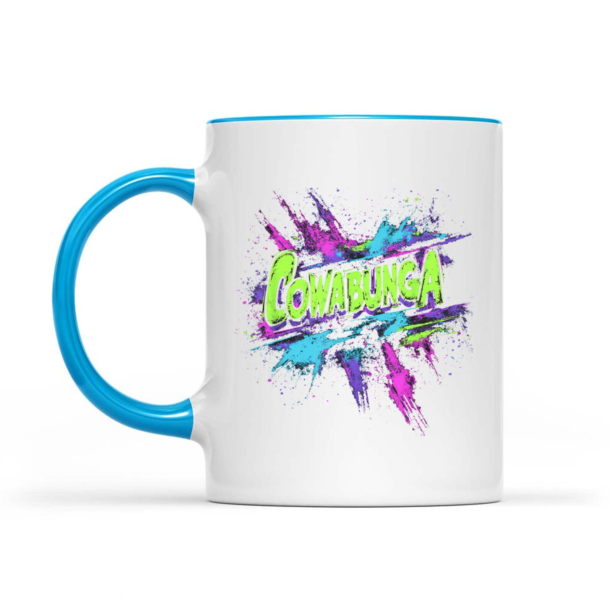 Cowabunga Retro 80s 90s Nostalgia Slang Grunge Art Mug