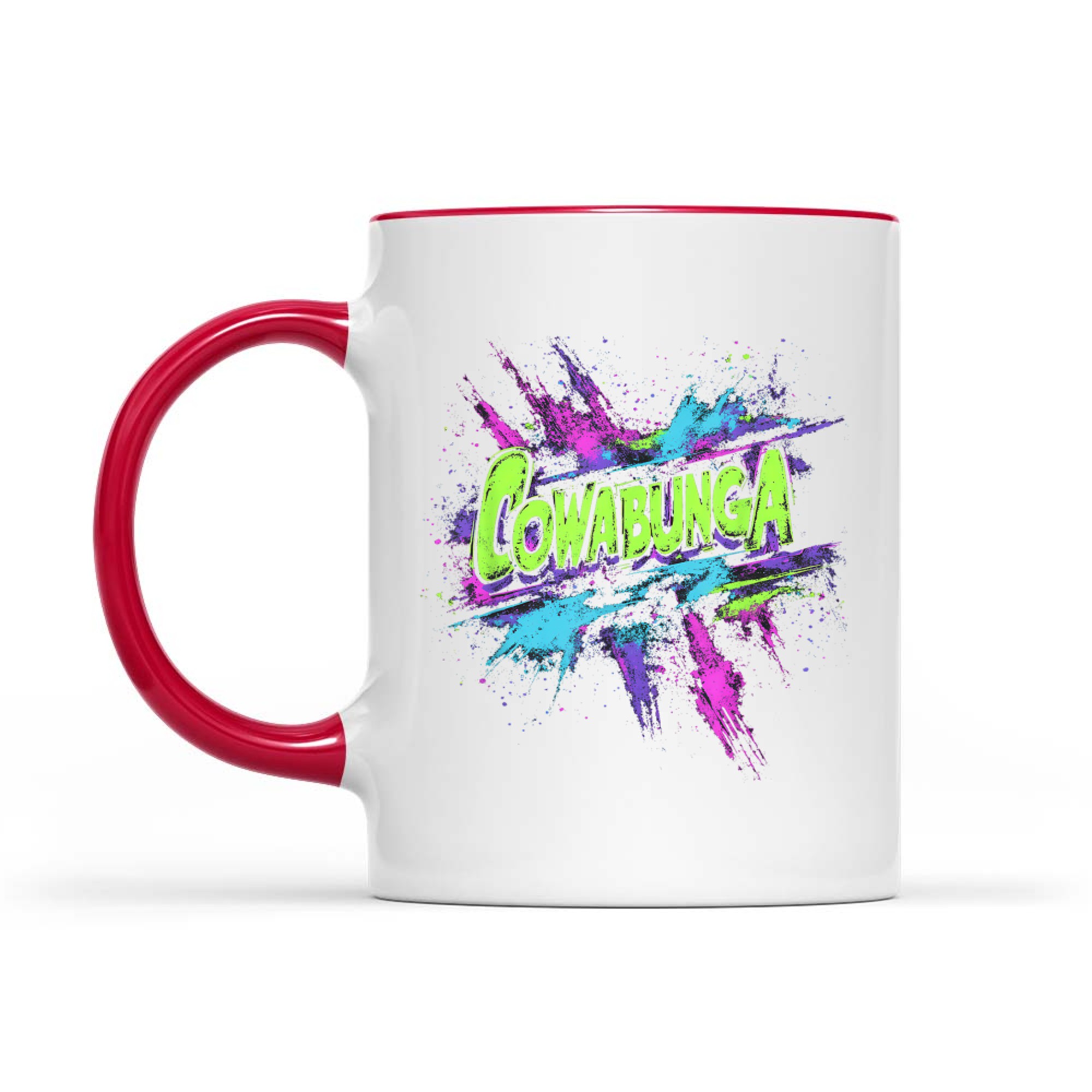 Cowabunga Retro 80s 90s Nostalgia Slang Grunge Art Mug