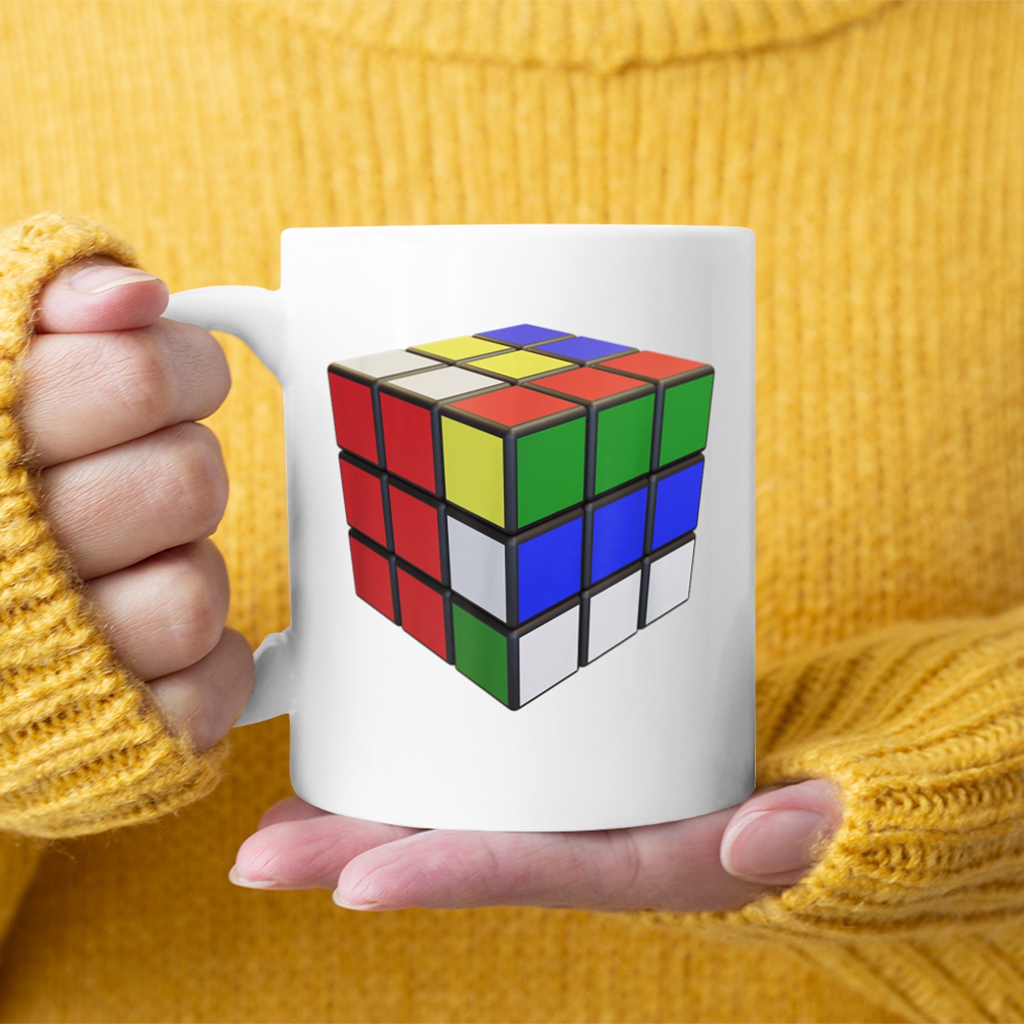 Cube 80s Puzzle Nostalgia Halloween Costume Speed Cubing Mug