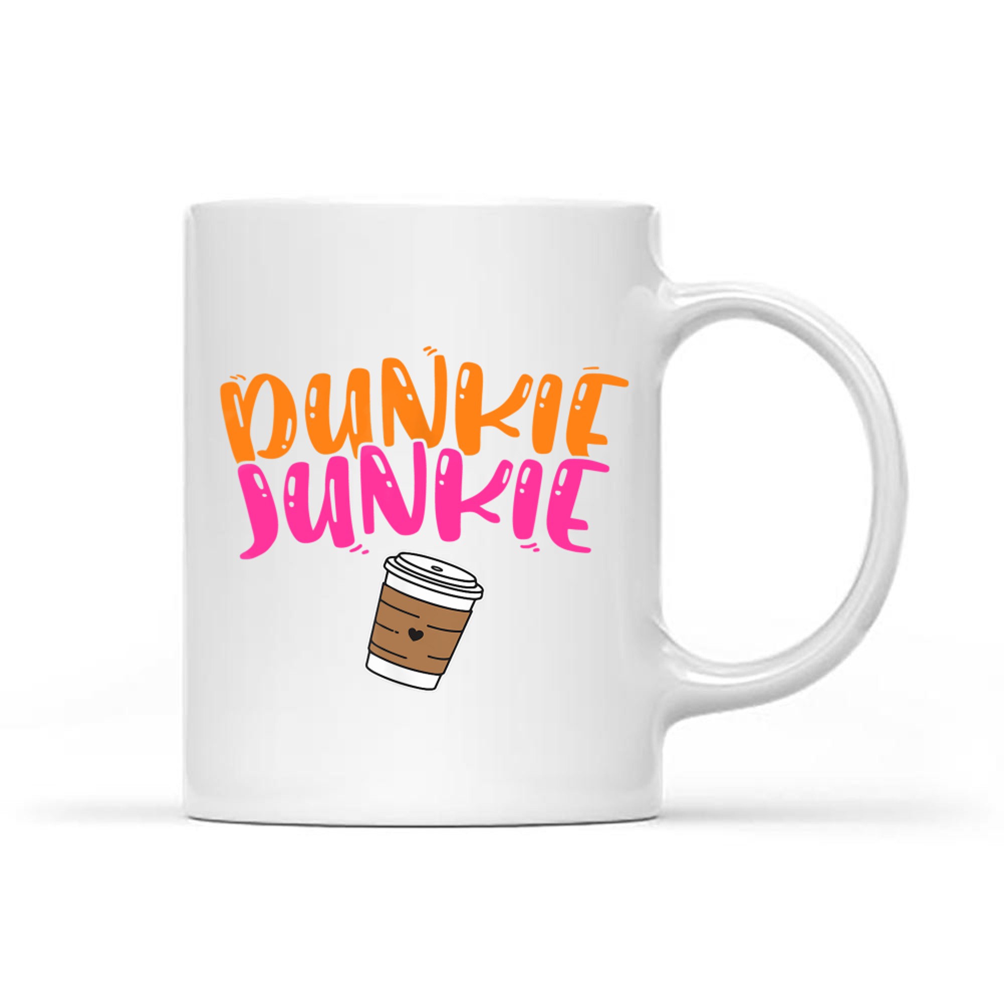 Dunkie Junkie Funny Coffee Lover Cute Caffeine Addict Mug
