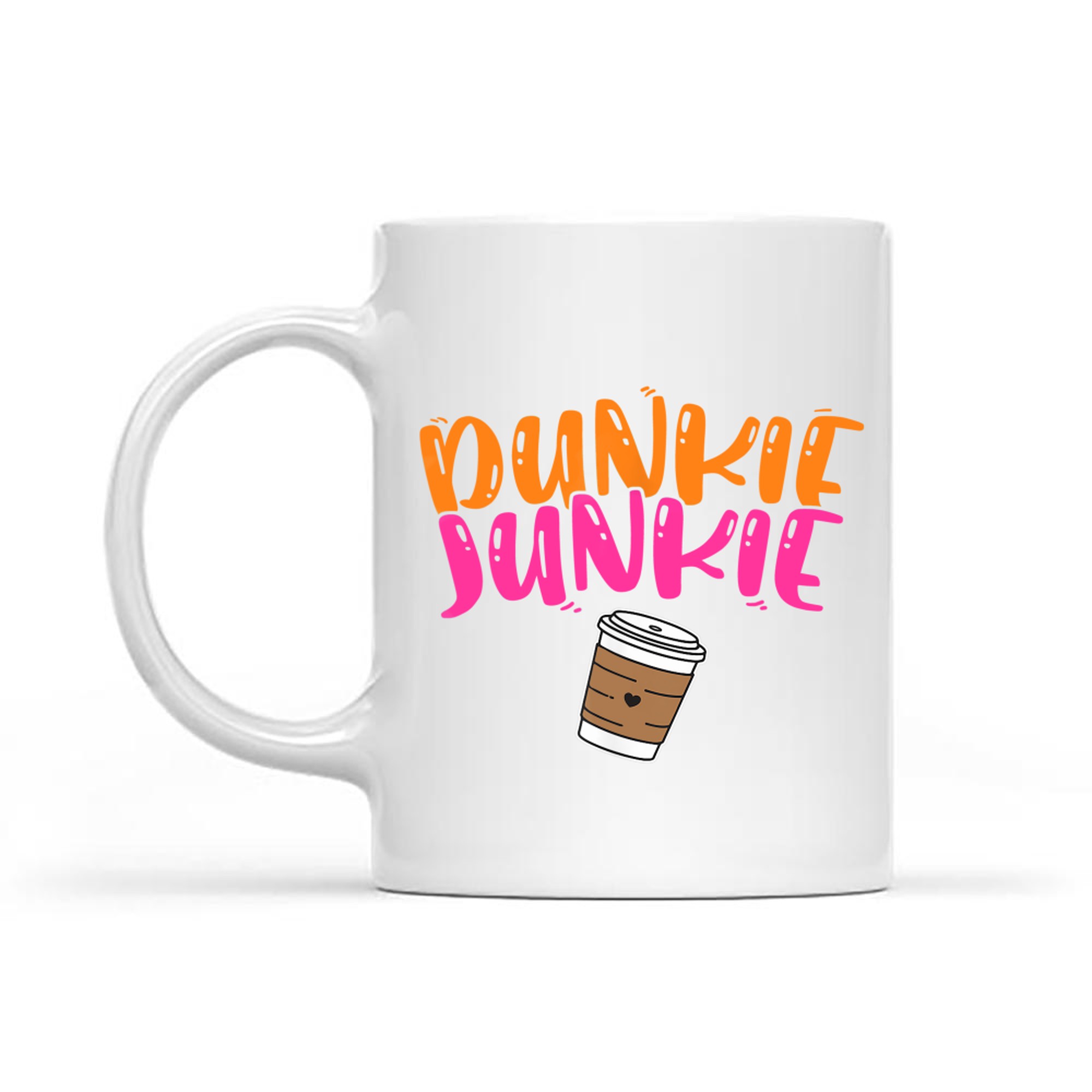Dunkie Junkie Funny Coffee Lover Cute Caffeine Addict Mug