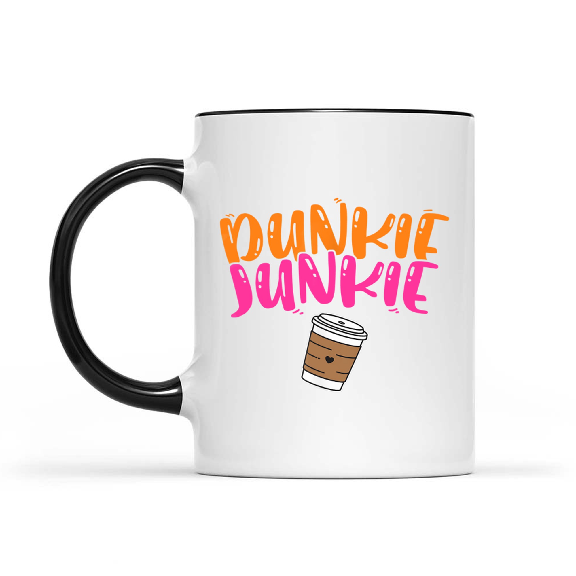 Dunkie Junkie Funny Coffee Lover Cute Caffeine Addict Mug