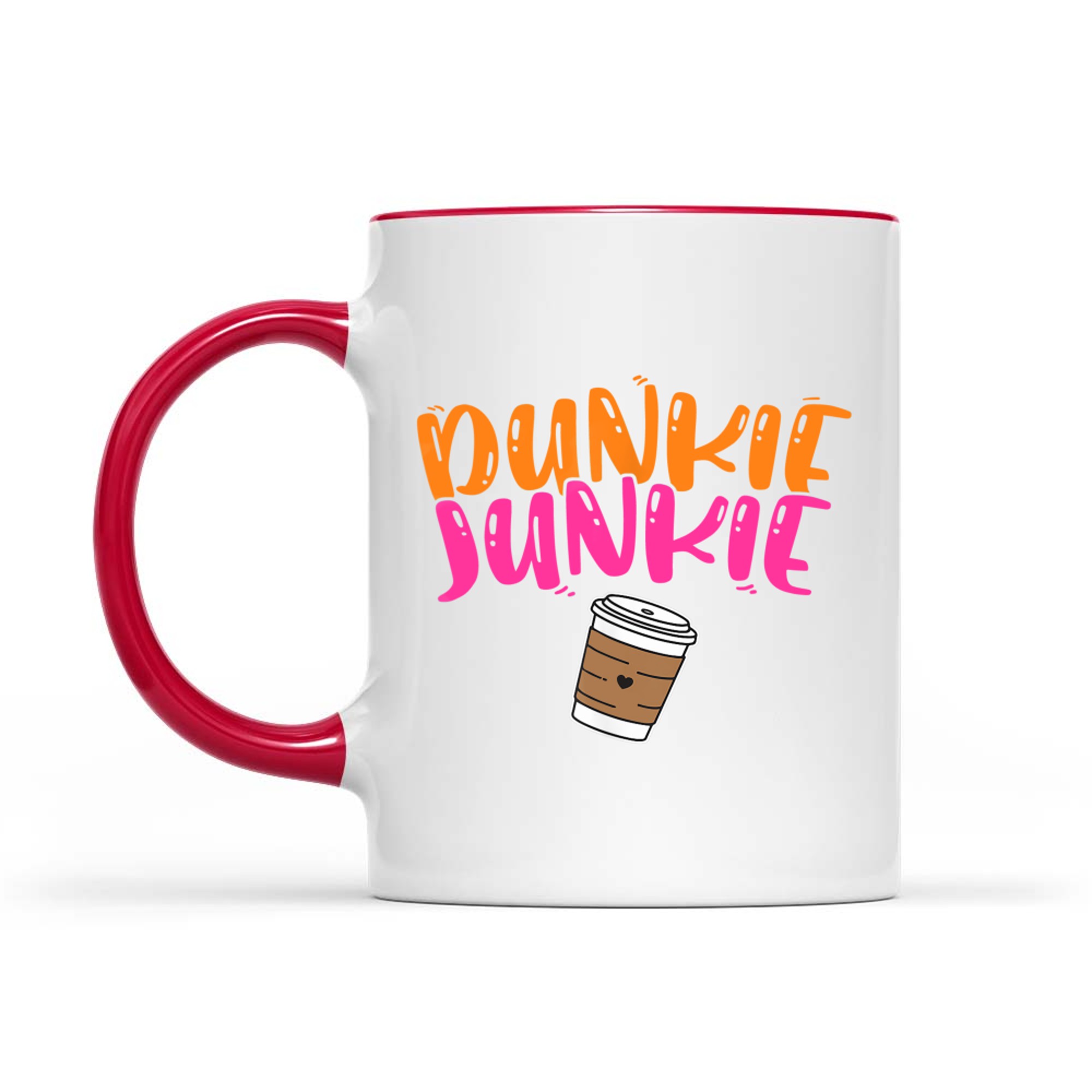 Dunkie Junkie Funny Coffee Lover Cute Caffeine Addict Mug