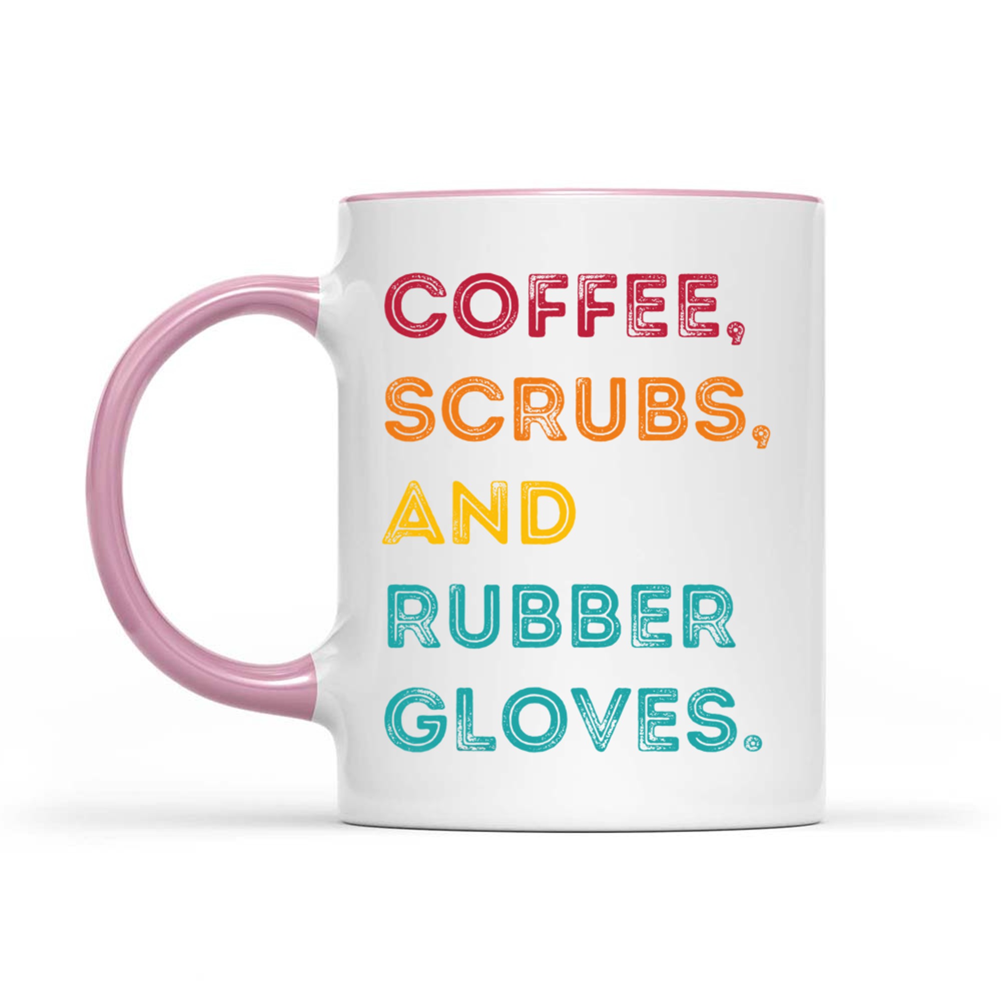 Funny Retro Coffee Scrubs Rubber Gloves Nurse Doctor Medical Mug
