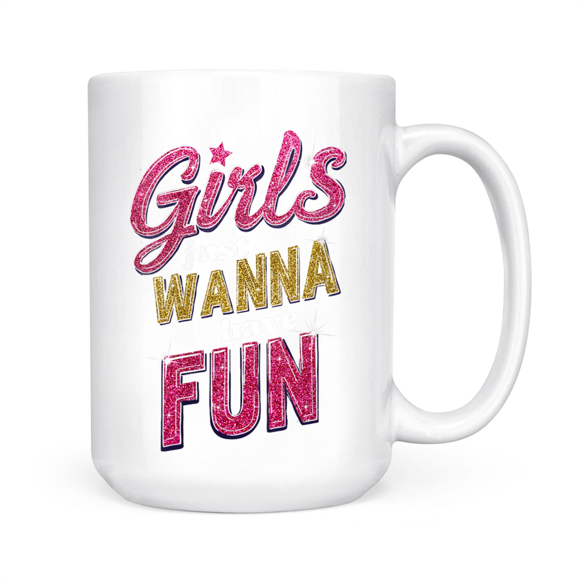 Girls Just Wanna Have Fun 80s Nostalgia Mug