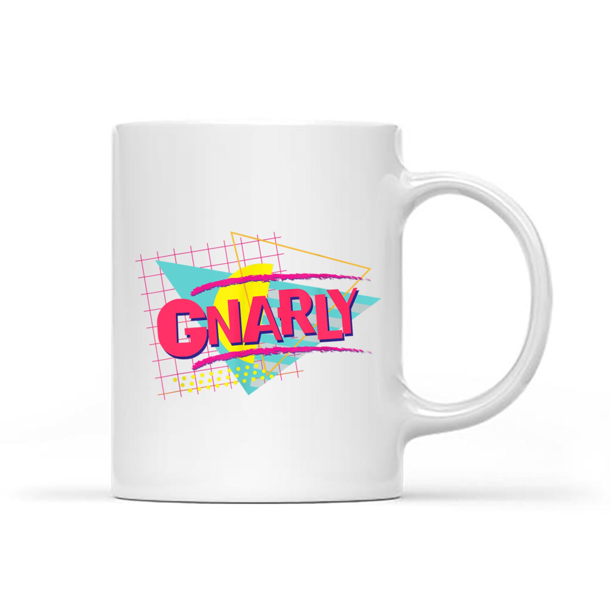 Gnarly Retro 1980s Vintage Nostalgia 80s Retrowave Mug