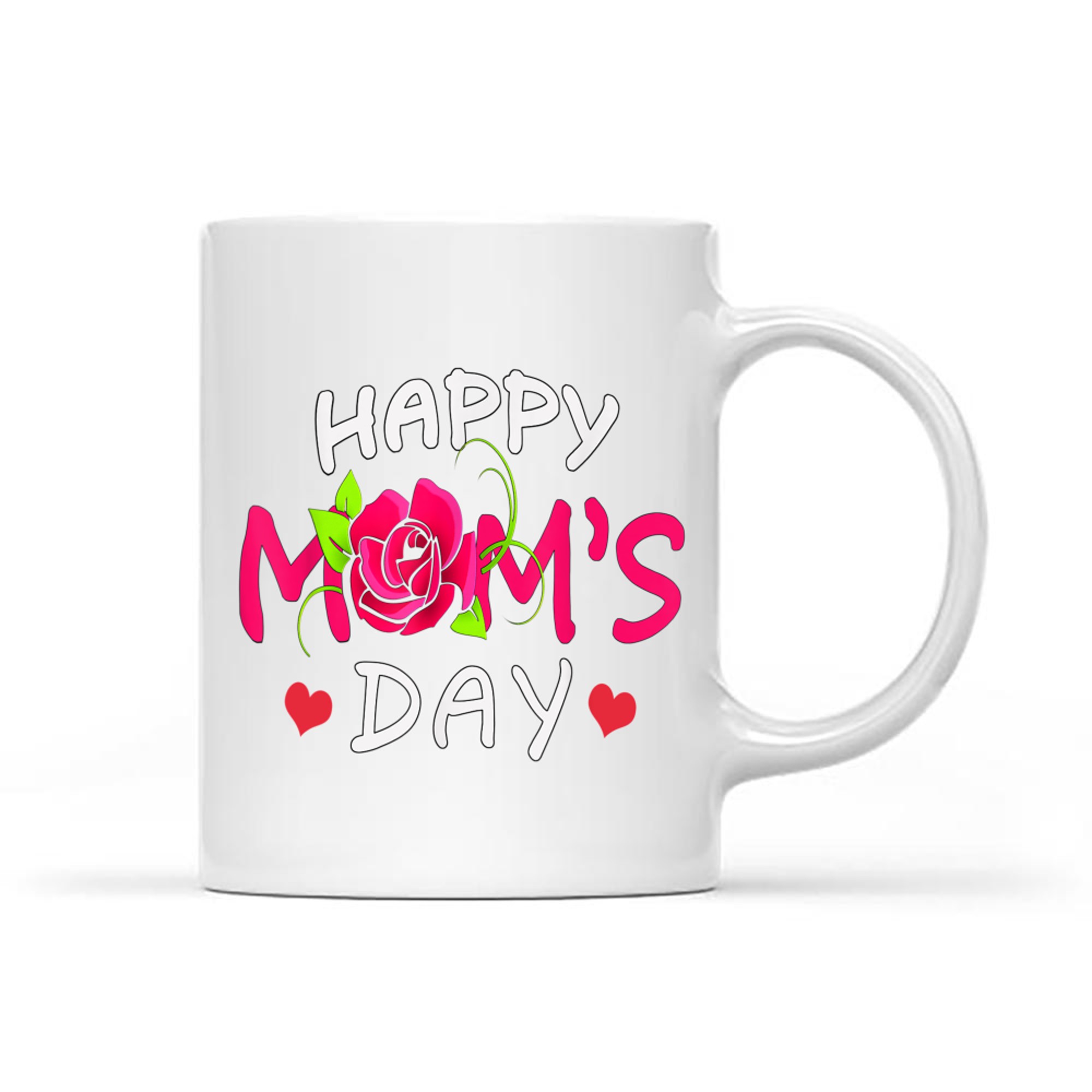 Happy Mom's Day Mother's Day Rose Flower Mug