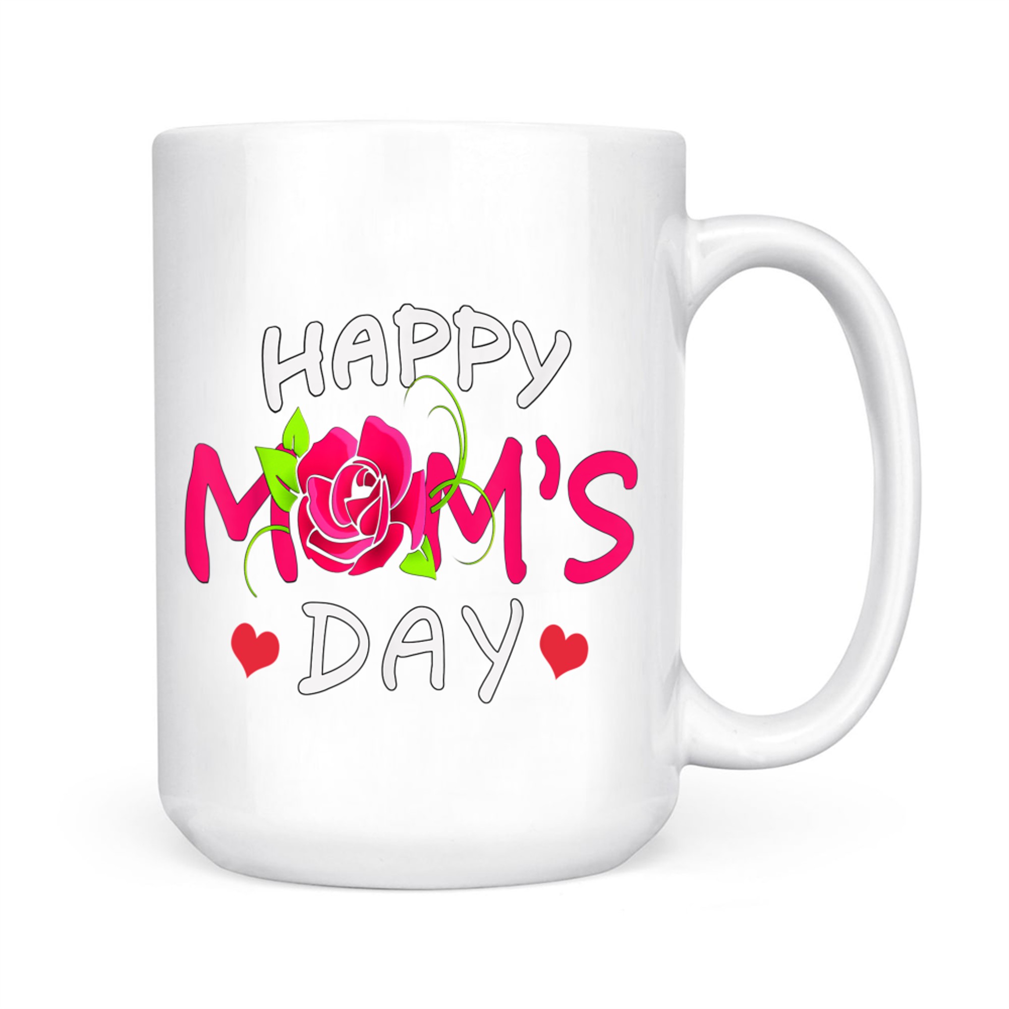 Happy Mom's Day Mother's Day Rose Flower Mug