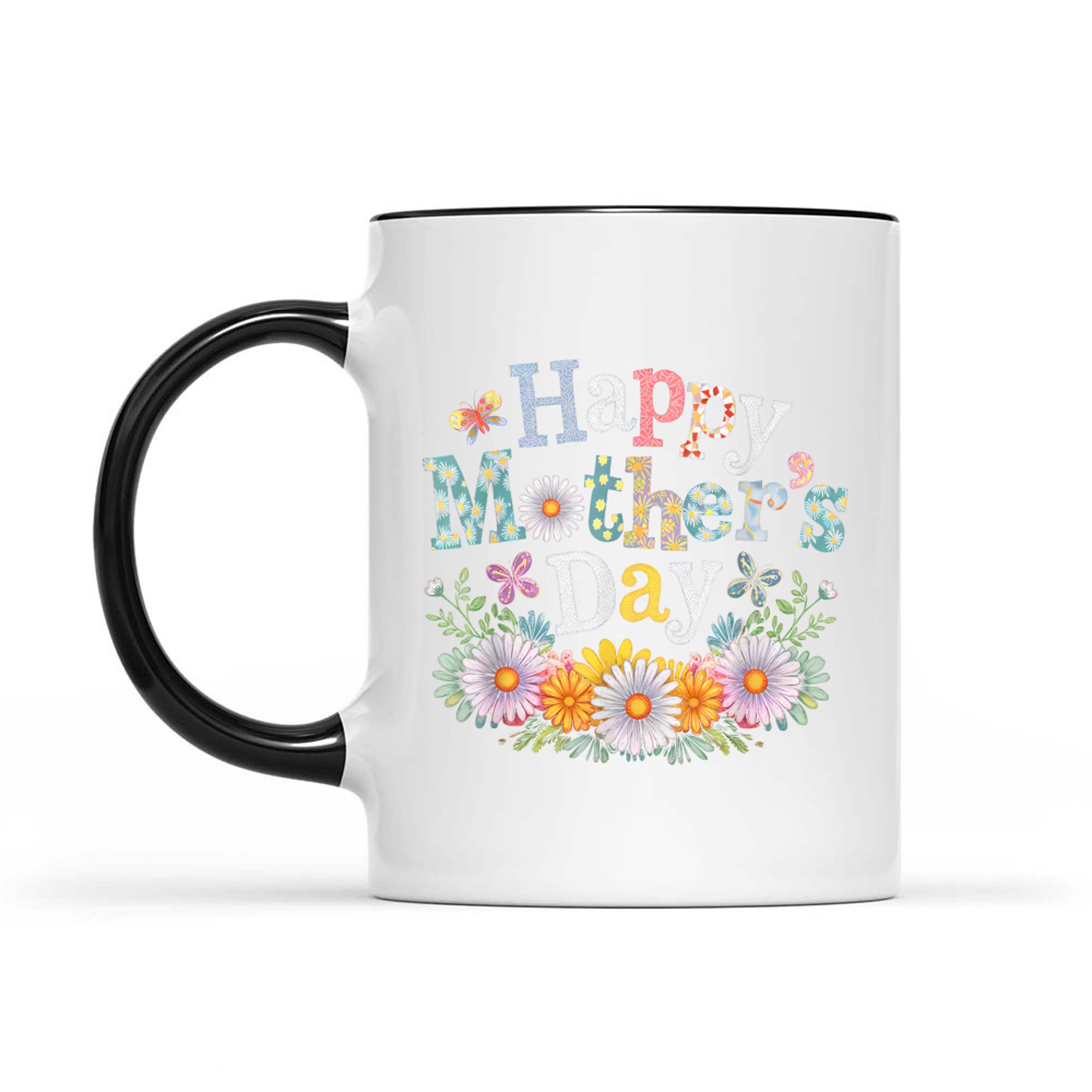 Happy Mother's Day Cute Daisy Mom Grandma Women Mug