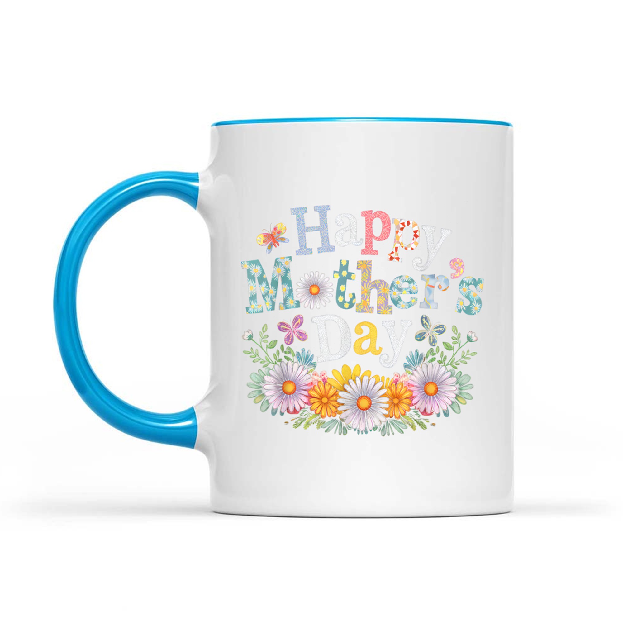 Happy Mother's Day Cute Daisy Mom Grandma Women Mug