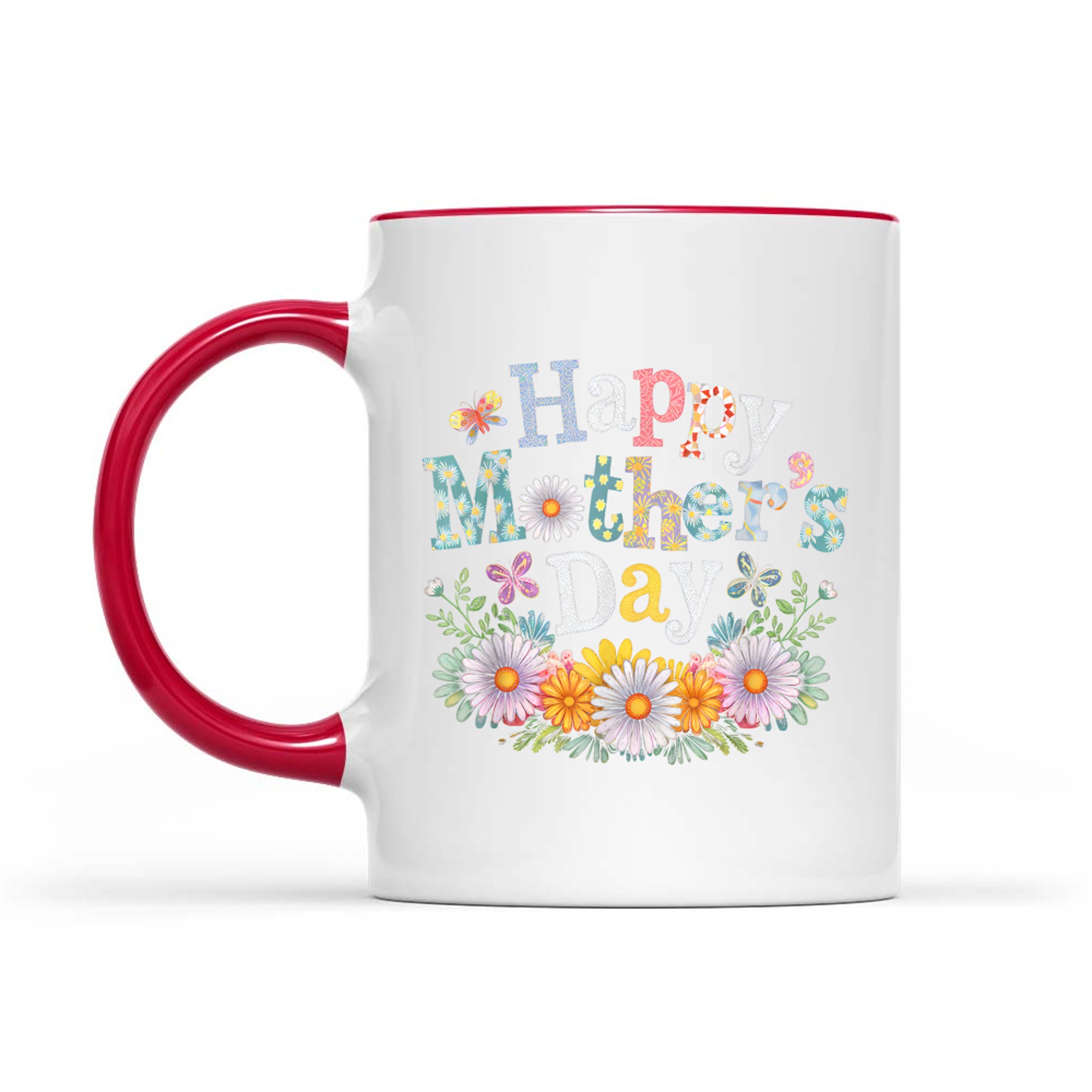 Happy Mother's Day Cute Daisy Mom Grandma Women Mug