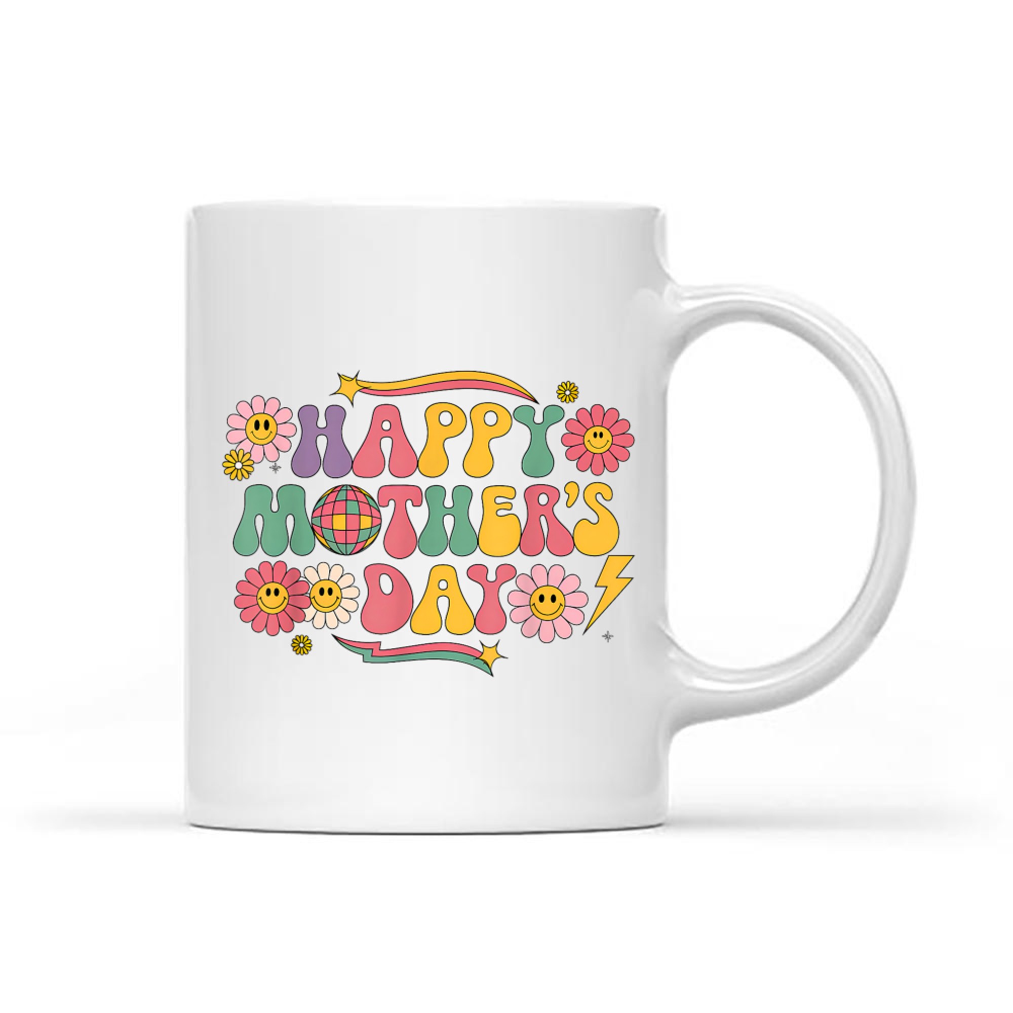 Happy Mothers Day Floral Women Mom Grandmother Grandma Mug
