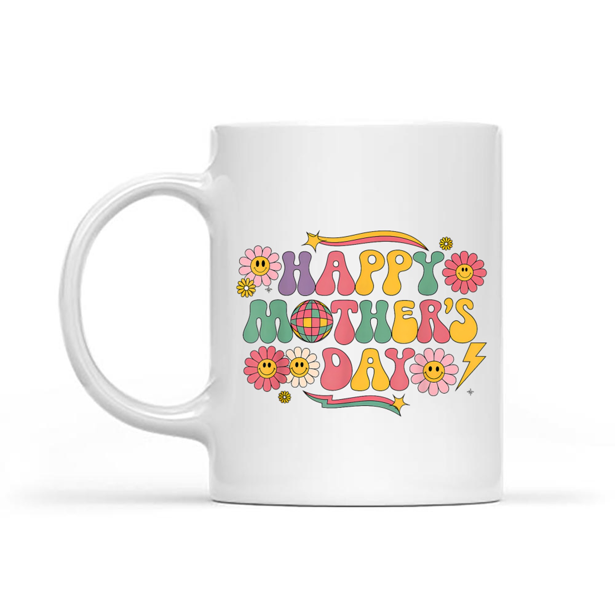 Happy Mothers Day Floral Women Mom Grandmother Grandma Mug