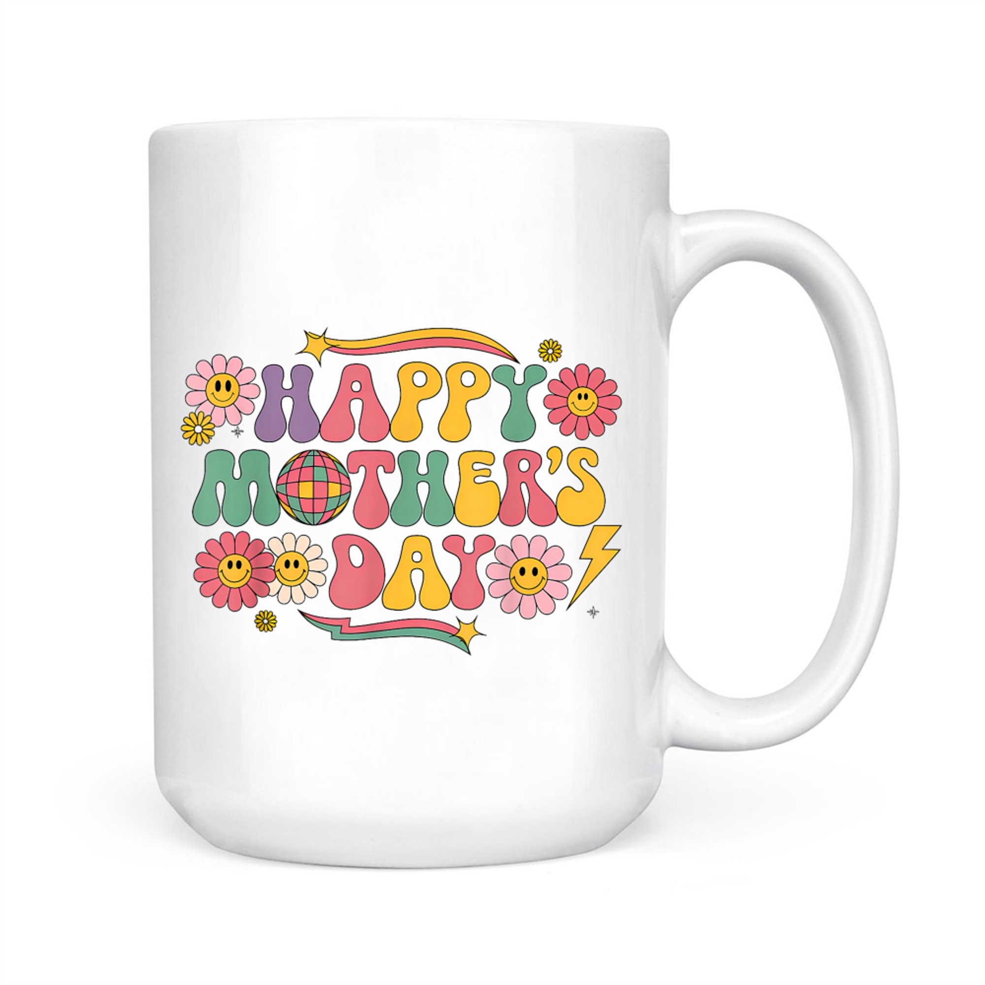 Happy Mothers Day Floral Women Mom Grandmother Grandma Mug