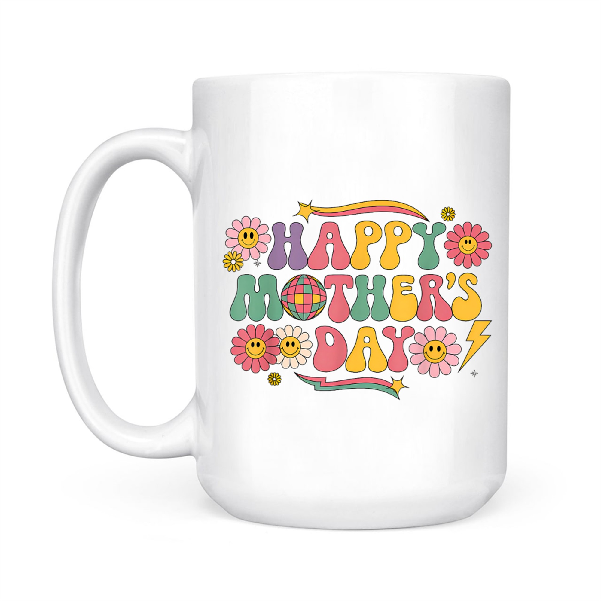 Happy Mothers Day Floral Women Mom Grandmother Grandma Mug