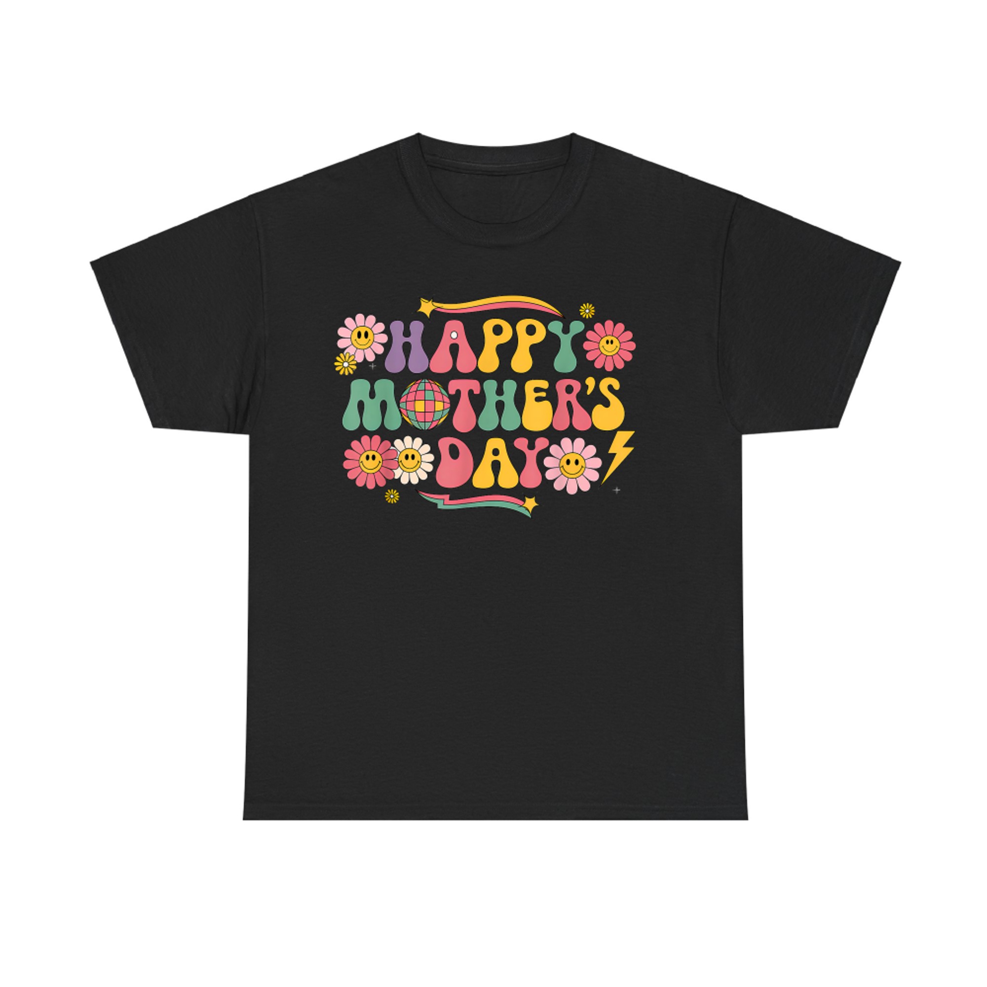 Happy Mothers Day Floral Women Mom Grandmother Grandma T-Shirt