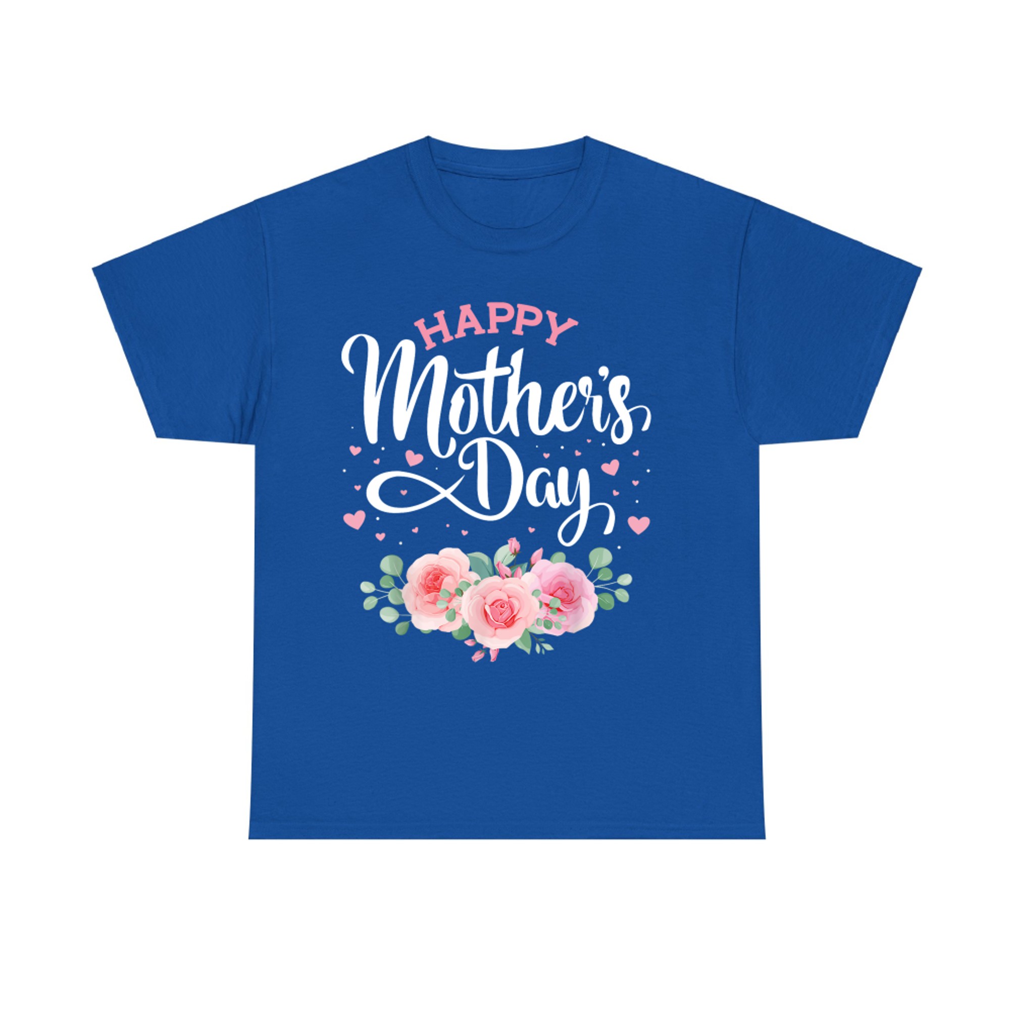 Happy Mothers Day With Flowers Mom And Great Grandma T-Shirt