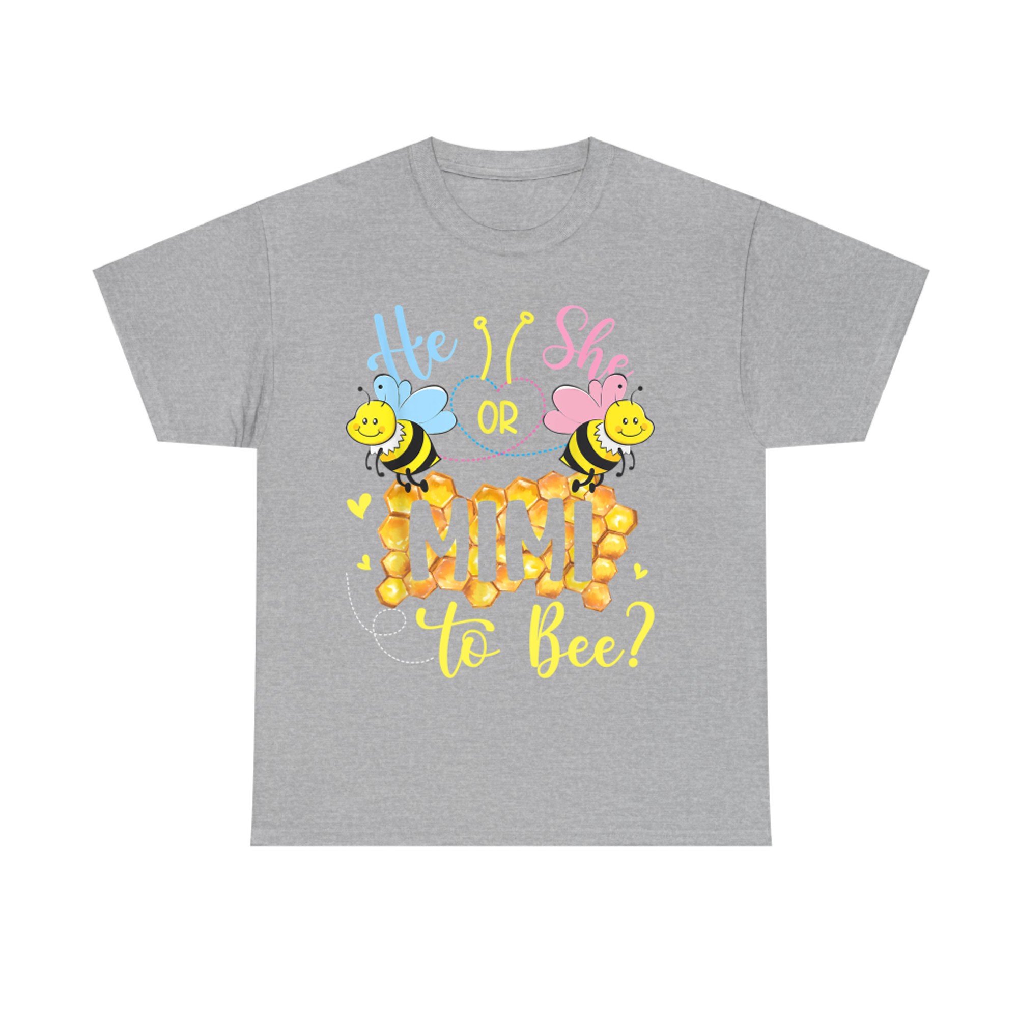 He Or She Mimi To Bee Gender Reveal Mothers Day T-Shirt