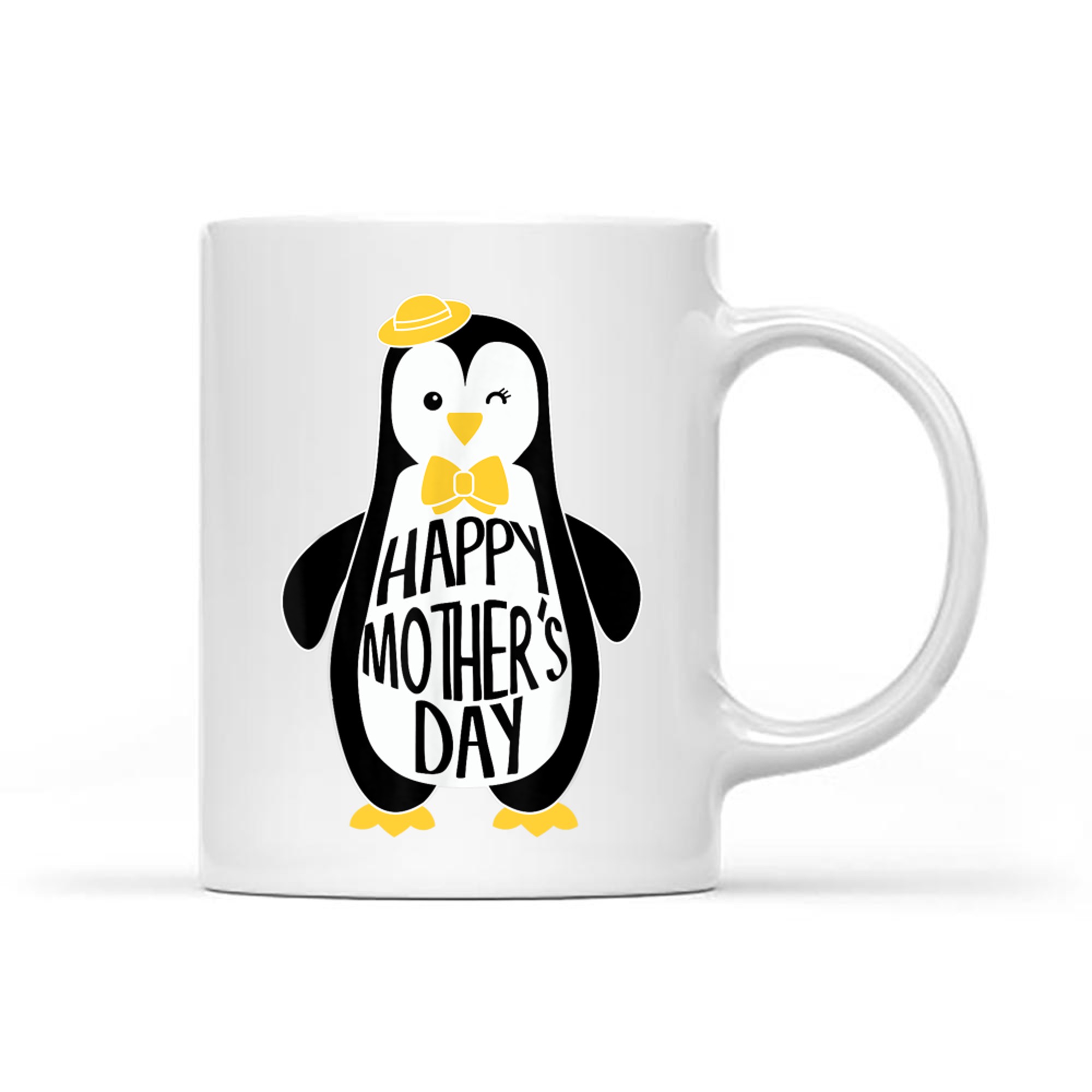 I Love My Mama Penguin Cute Happy Mothers Day Mug