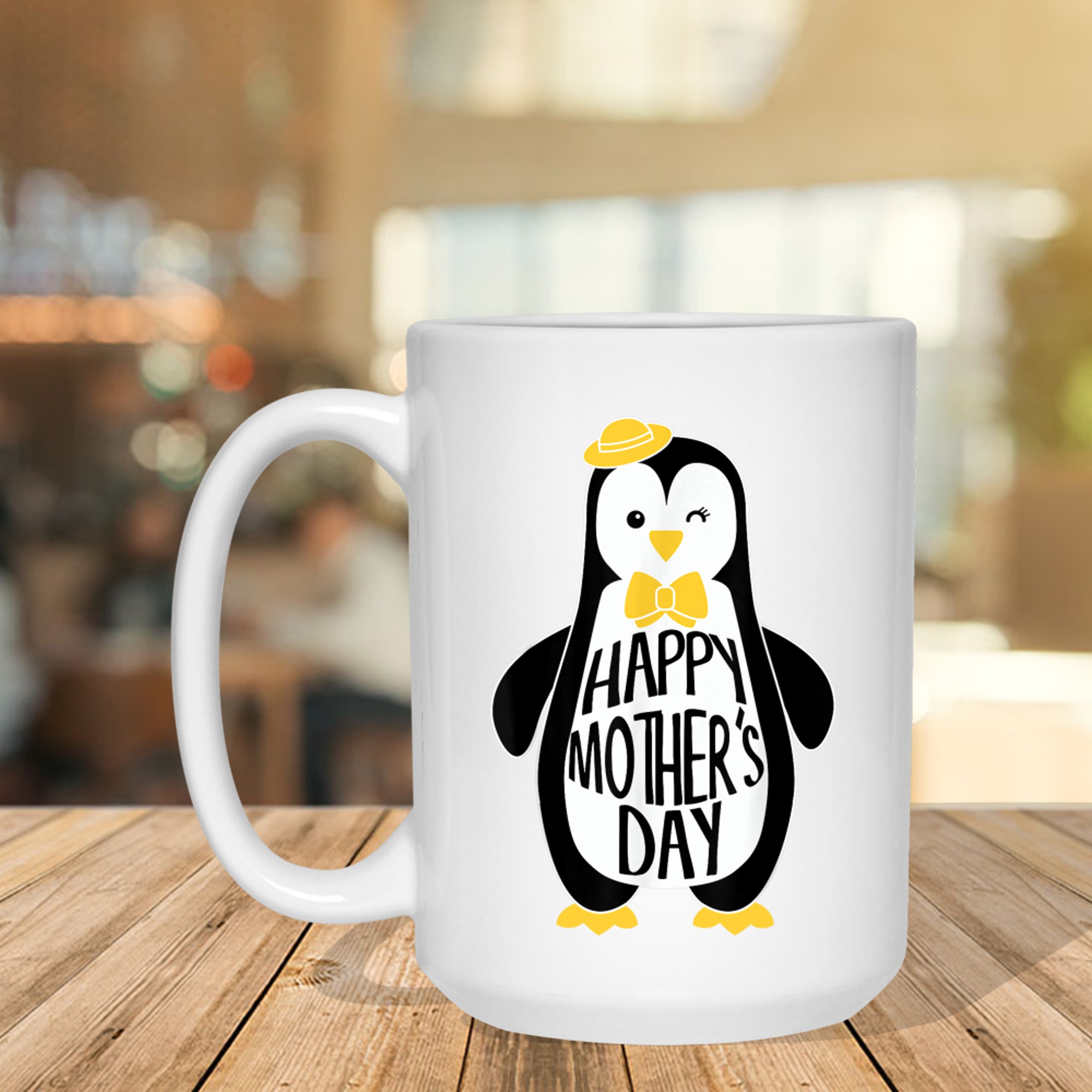 I Love My Mama Penguin Cute Happy Mothers Day Mug