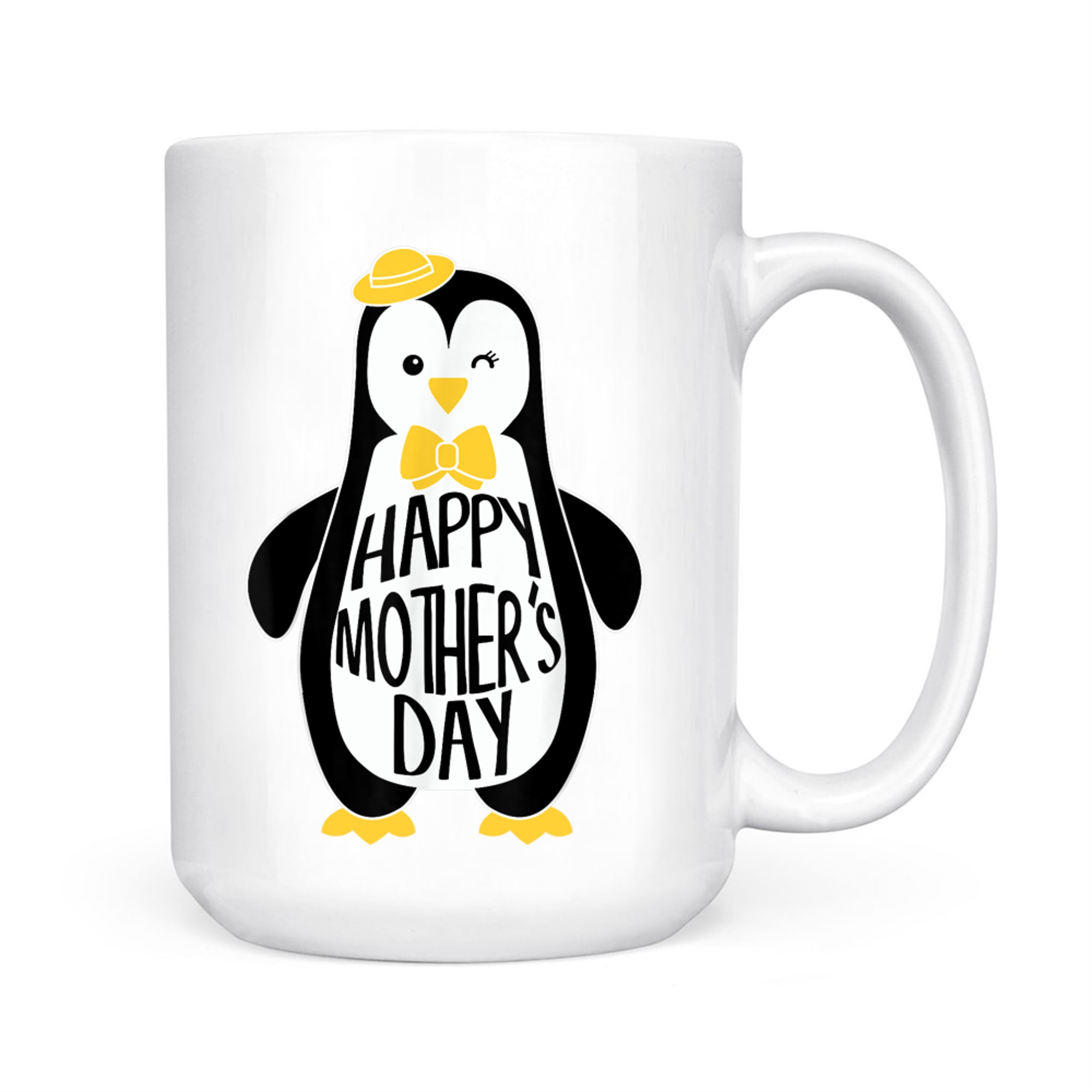 I Love My Mama Penguin Cute Happy Mothers Day Mug