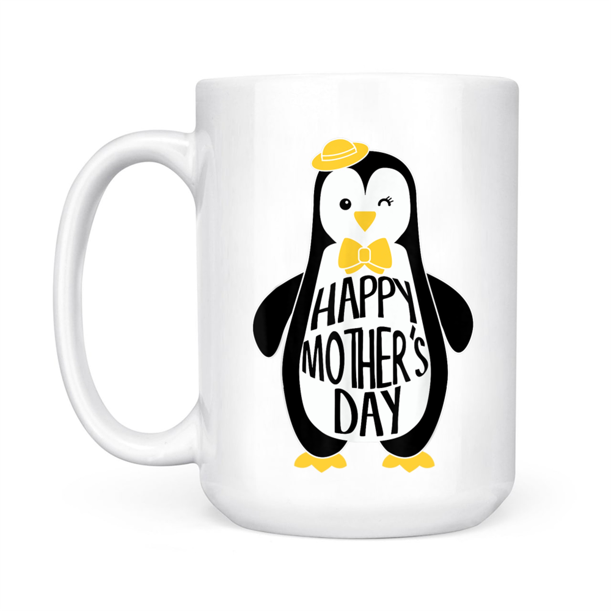 I Love My Mama Penguin Cute Happy Mothers Day Mug