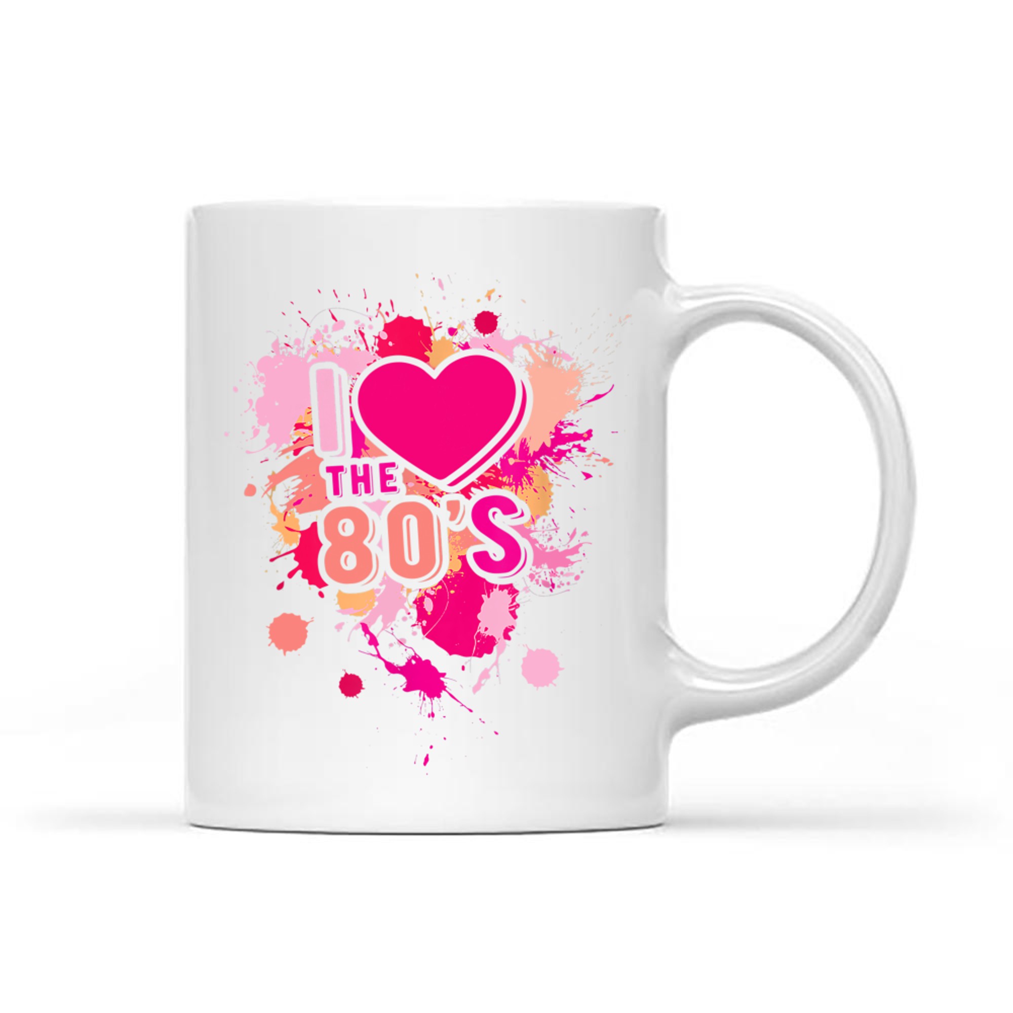I Love The 80's Boy 80s Girl Music 80's Nostalgia Mug