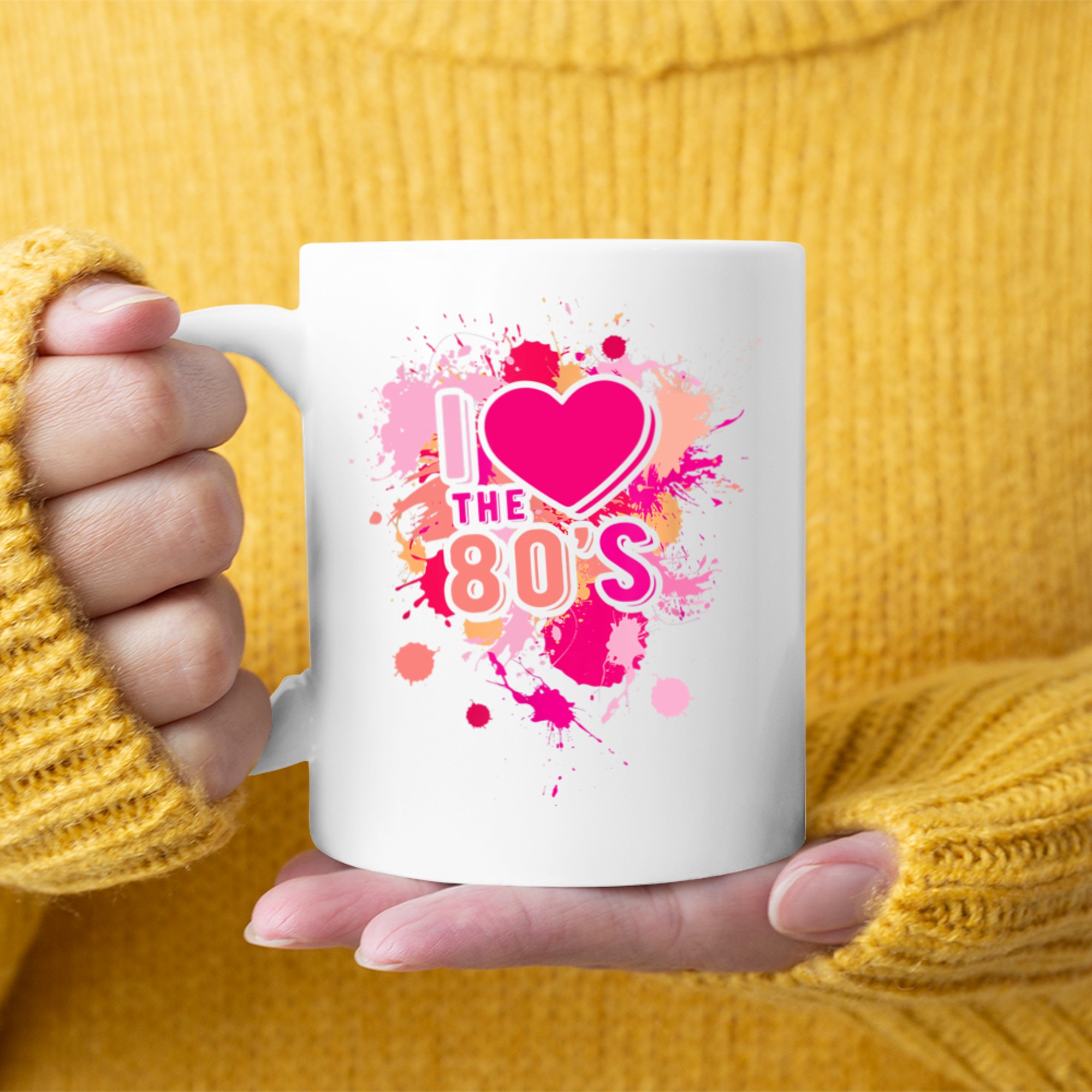 I Love The 80's Boy 80s Girl Music 80's Nostalgia Mug