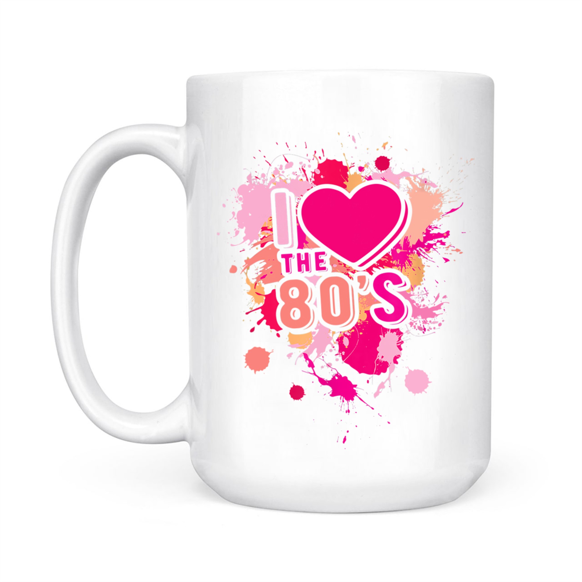 I Love The 80's Boy 80s Girl Music 80's Nostalgia Mug