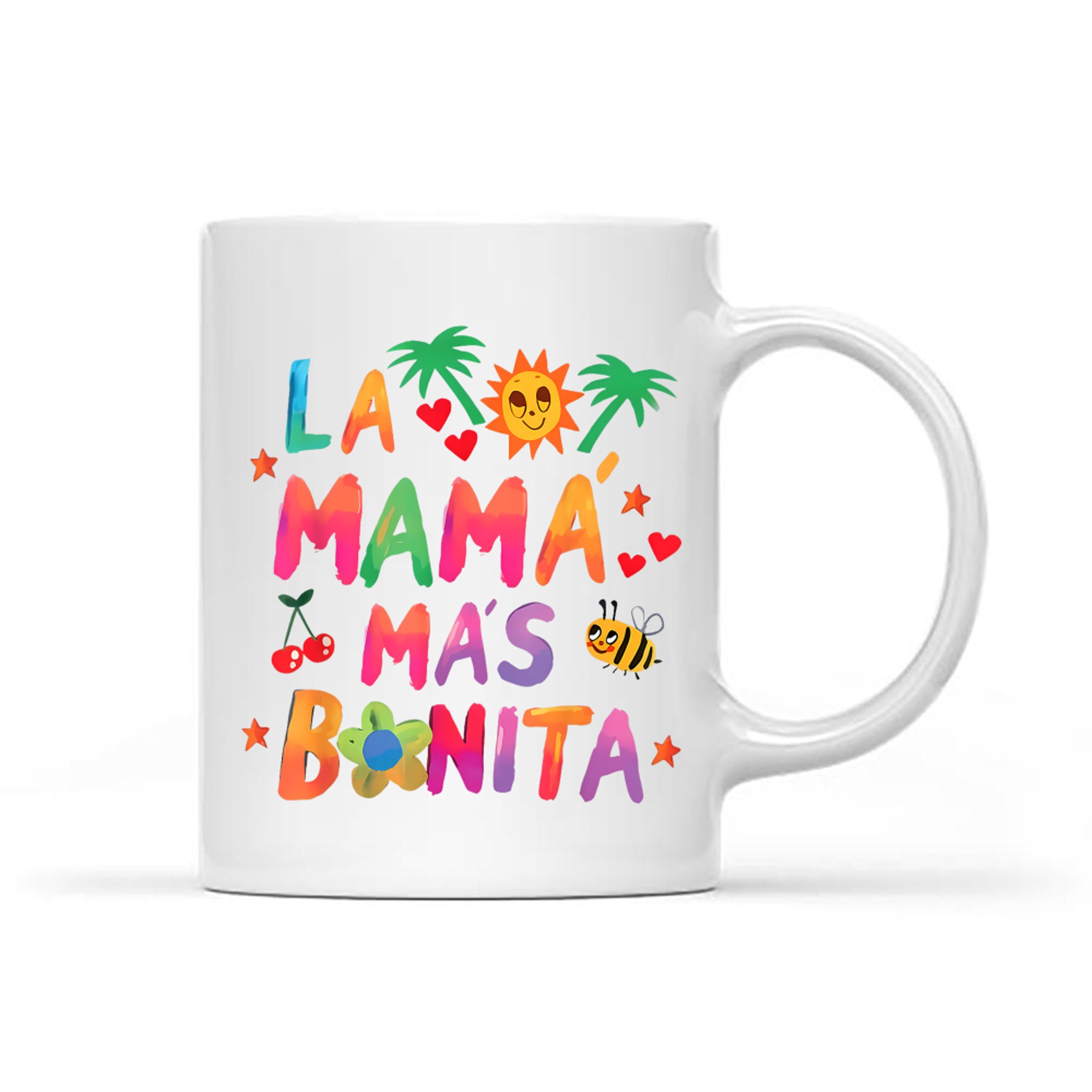 La Mamá Más Bonita The Most Beautiful Mom Quote Mug