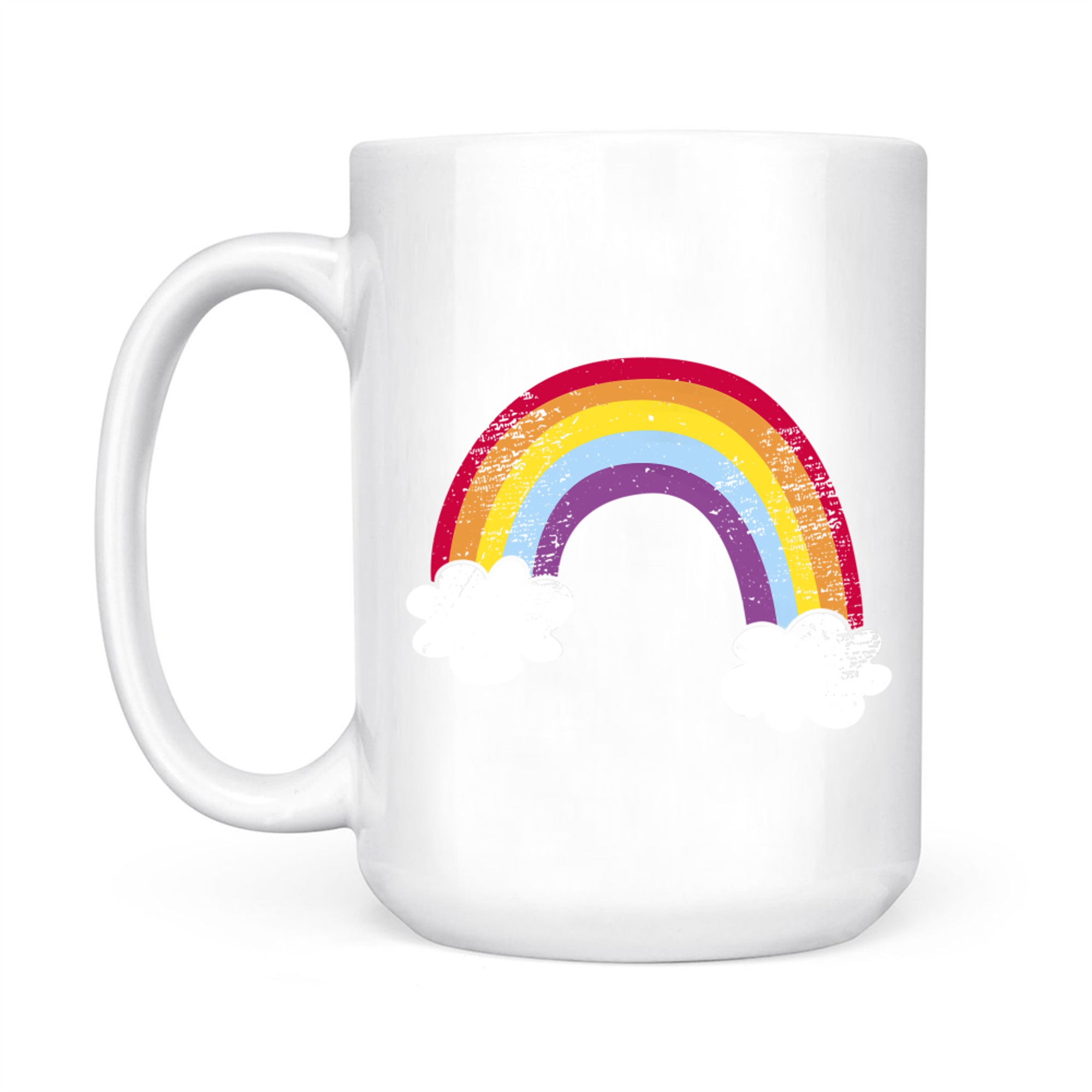 Love Rainbow Gift 80s 90s Nostalgia Retro Mug