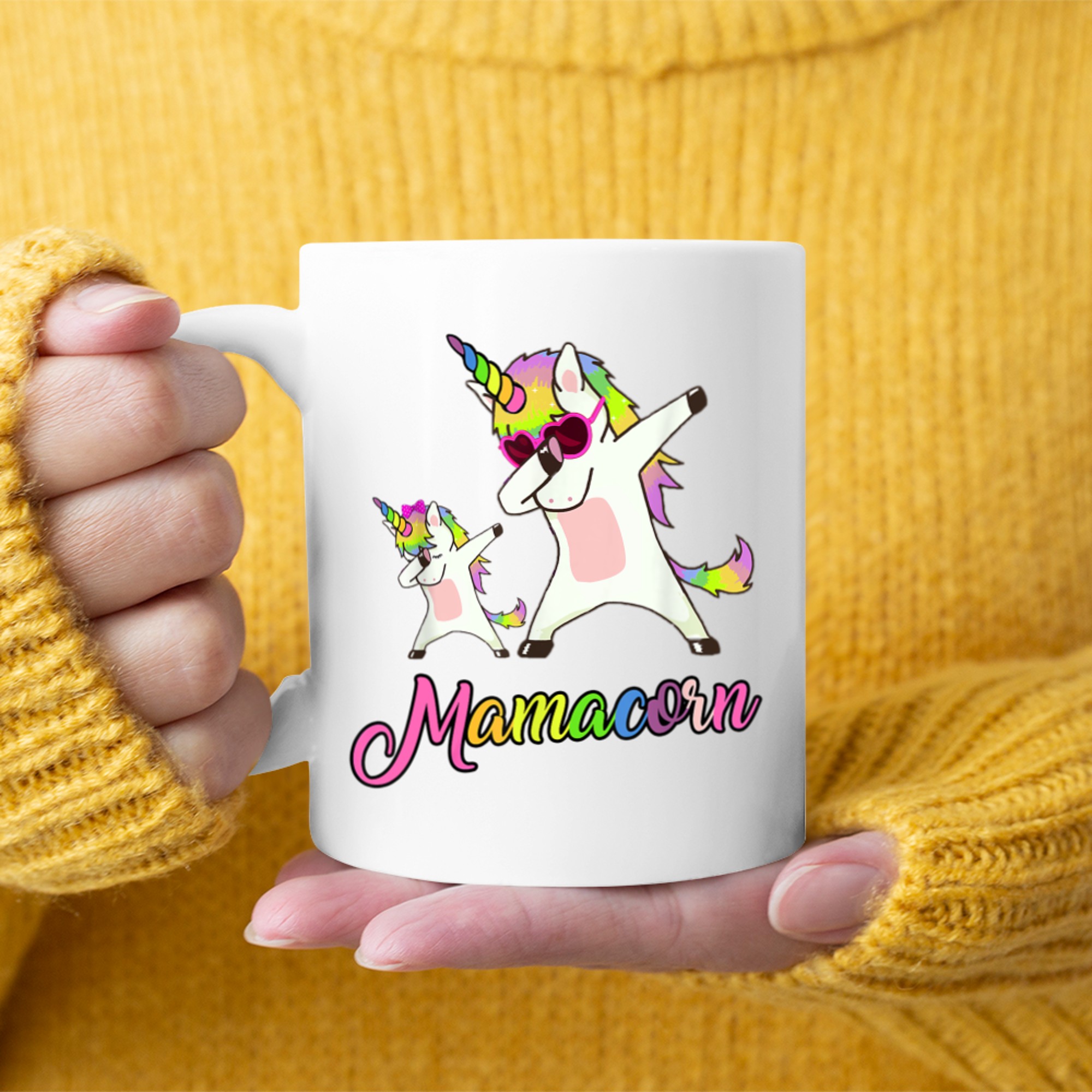 Mamacorn Funny Unicorn Mommy Unicorn Girl Mother Mug