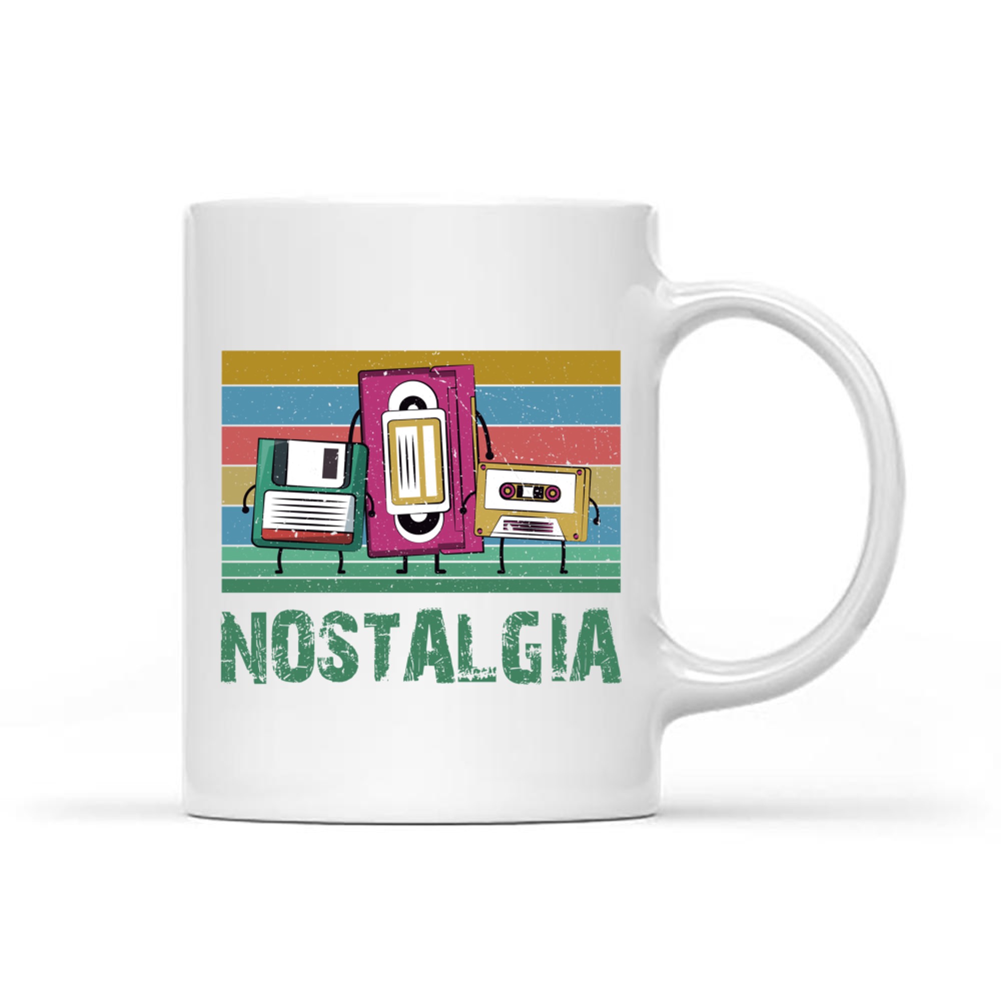 Nostalgia Retro Vintage 80s 90s Technology Lover Mug
