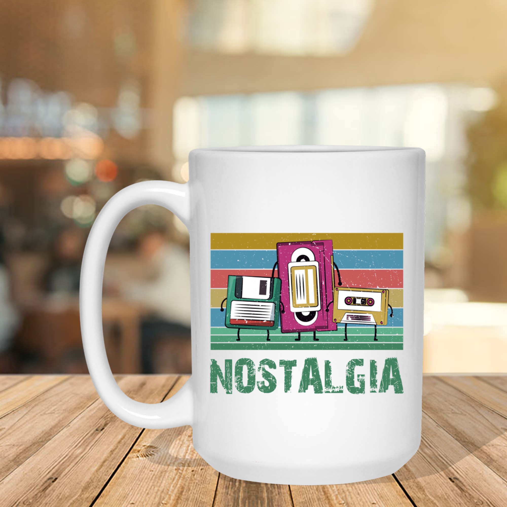Nostalgia Retro Vintage 80s 90s Technology Lover Mug
