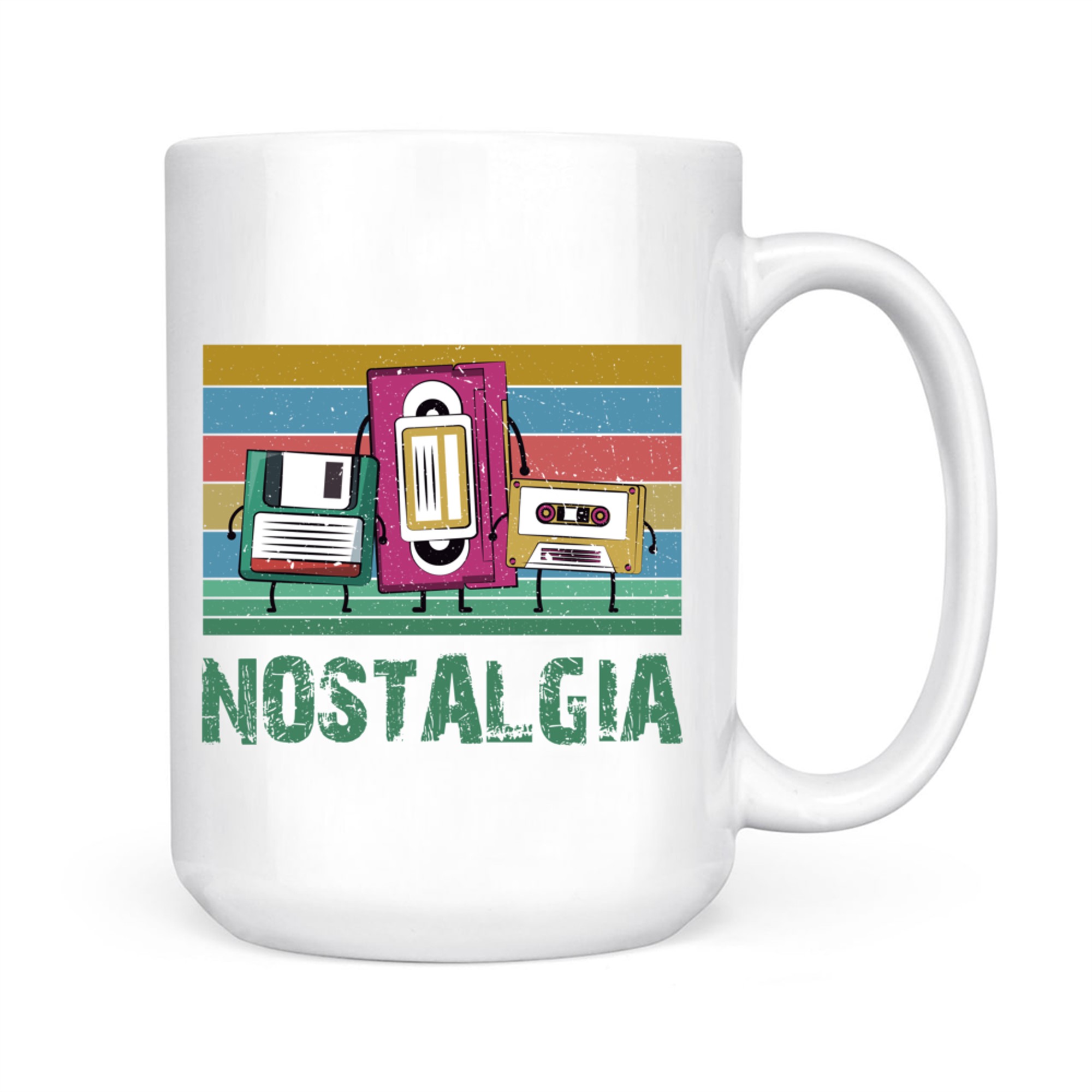 Nostalgia Retro Vintage 80s 90s Technology Lover Mug