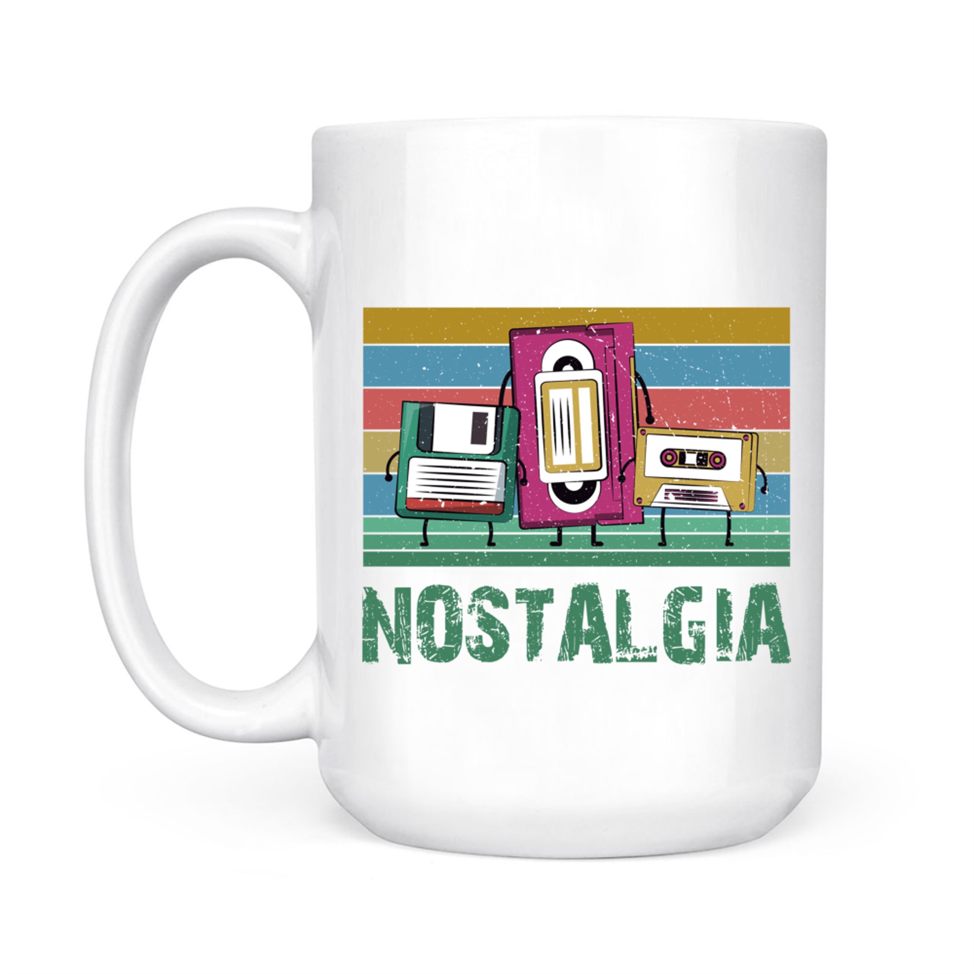 Nostalgia Retro Vintage 80s 90s Technology Lover Mug