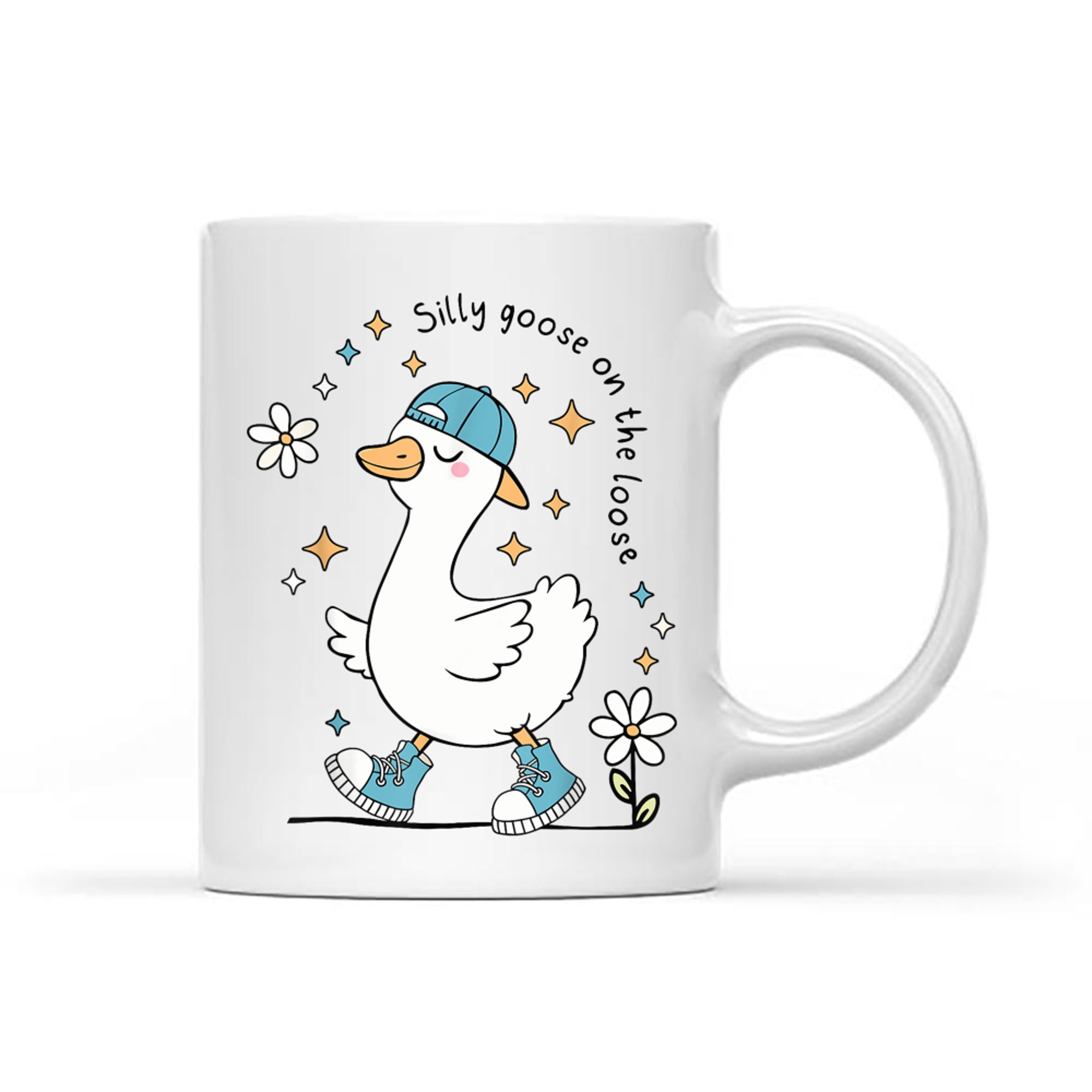 Silly Goose on the Loose Funny Cute Animal Mug