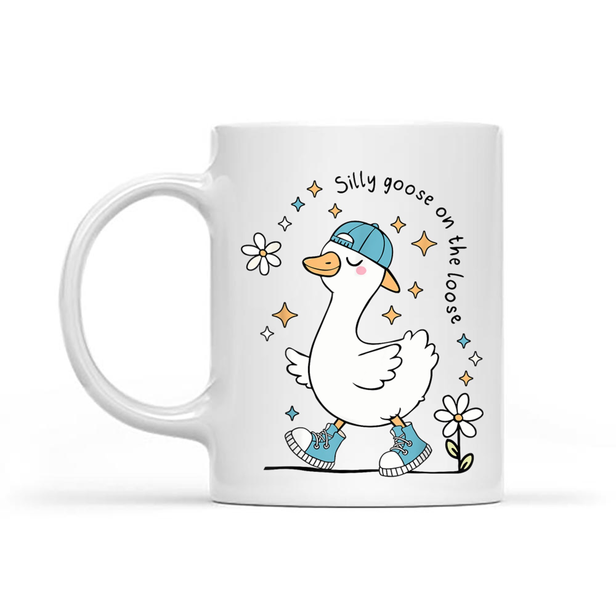 Silly Goose on the Loose Funny Cute Animal Mug