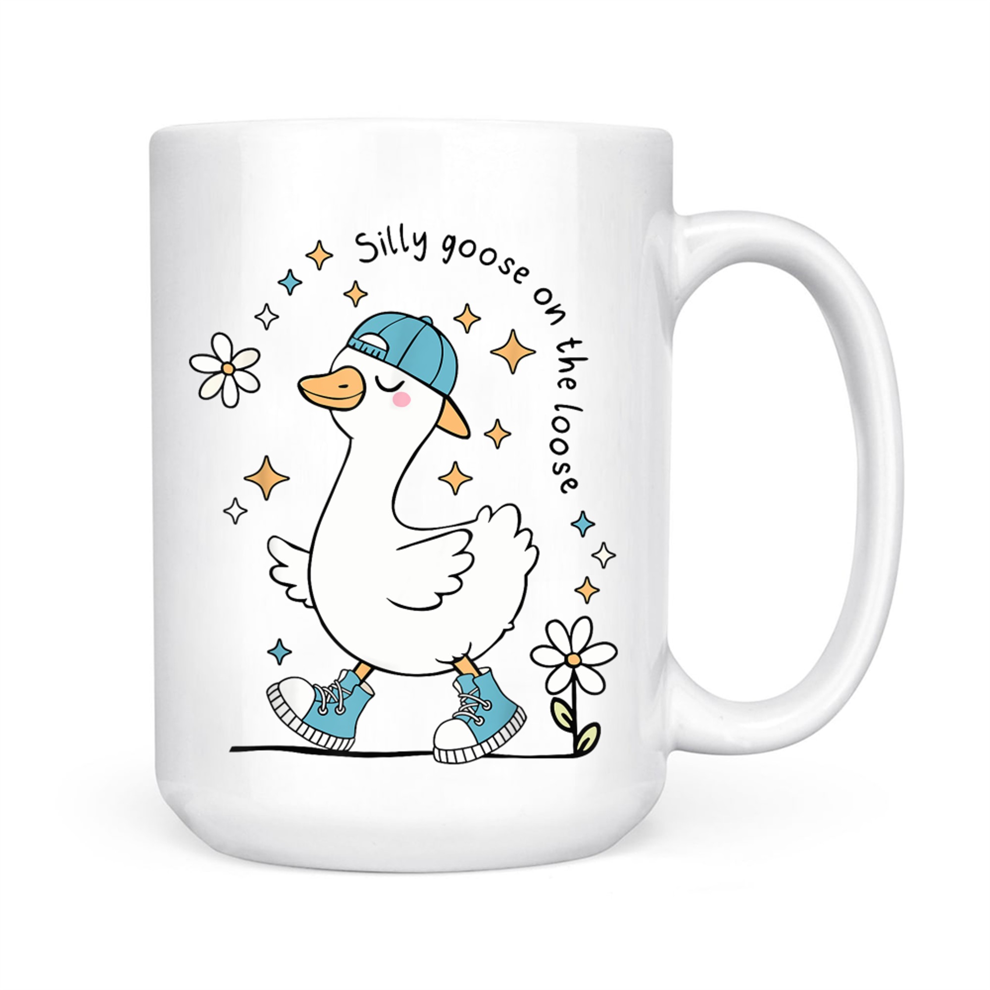 Silly Goose on the Loose Funny Cute Animal Mug