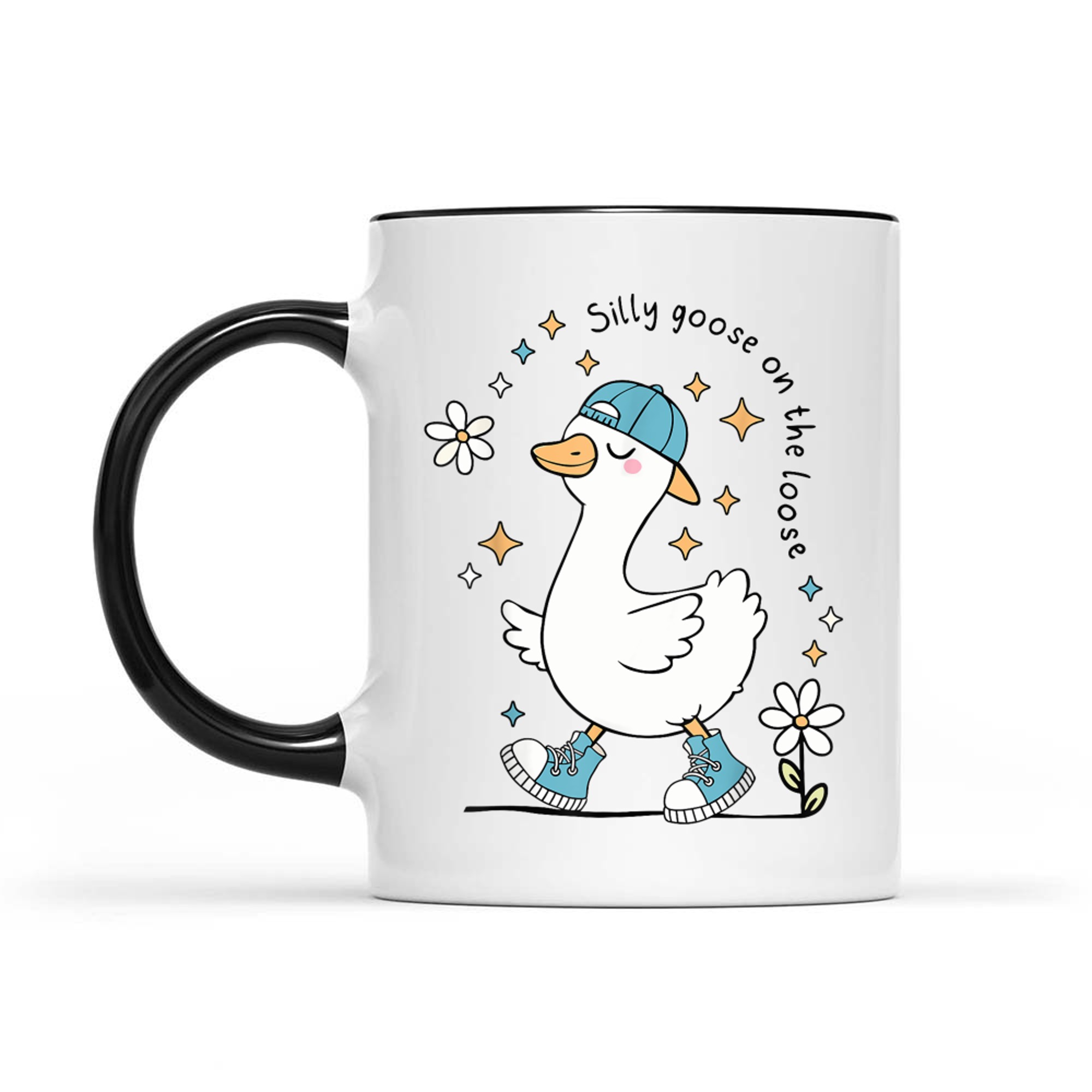 Silly Goose on the Loose Funny Cute Animal Mug